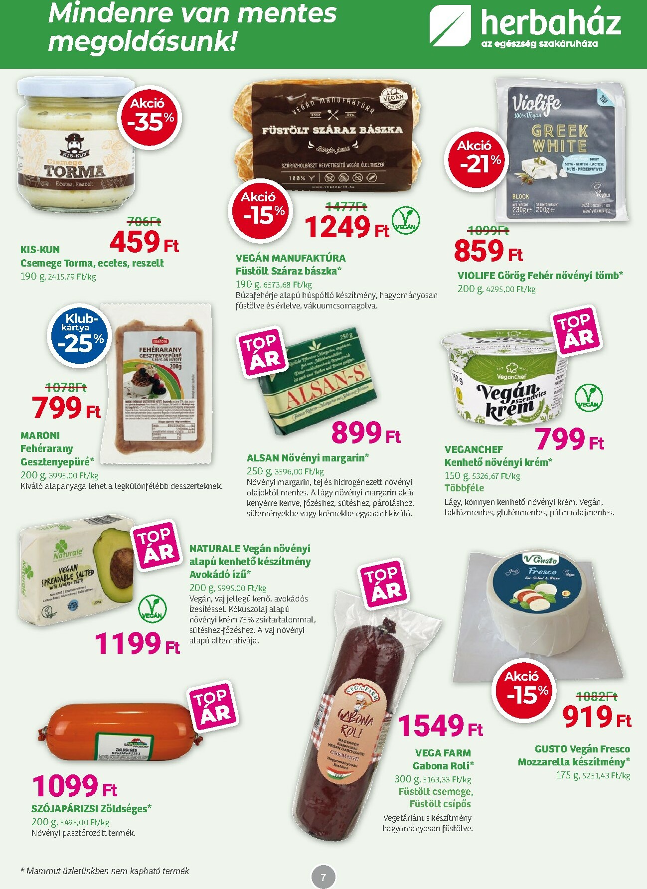 herbahaz - Herbaház akciós újság, érvényes 11.03. - 11.30. - page: 7