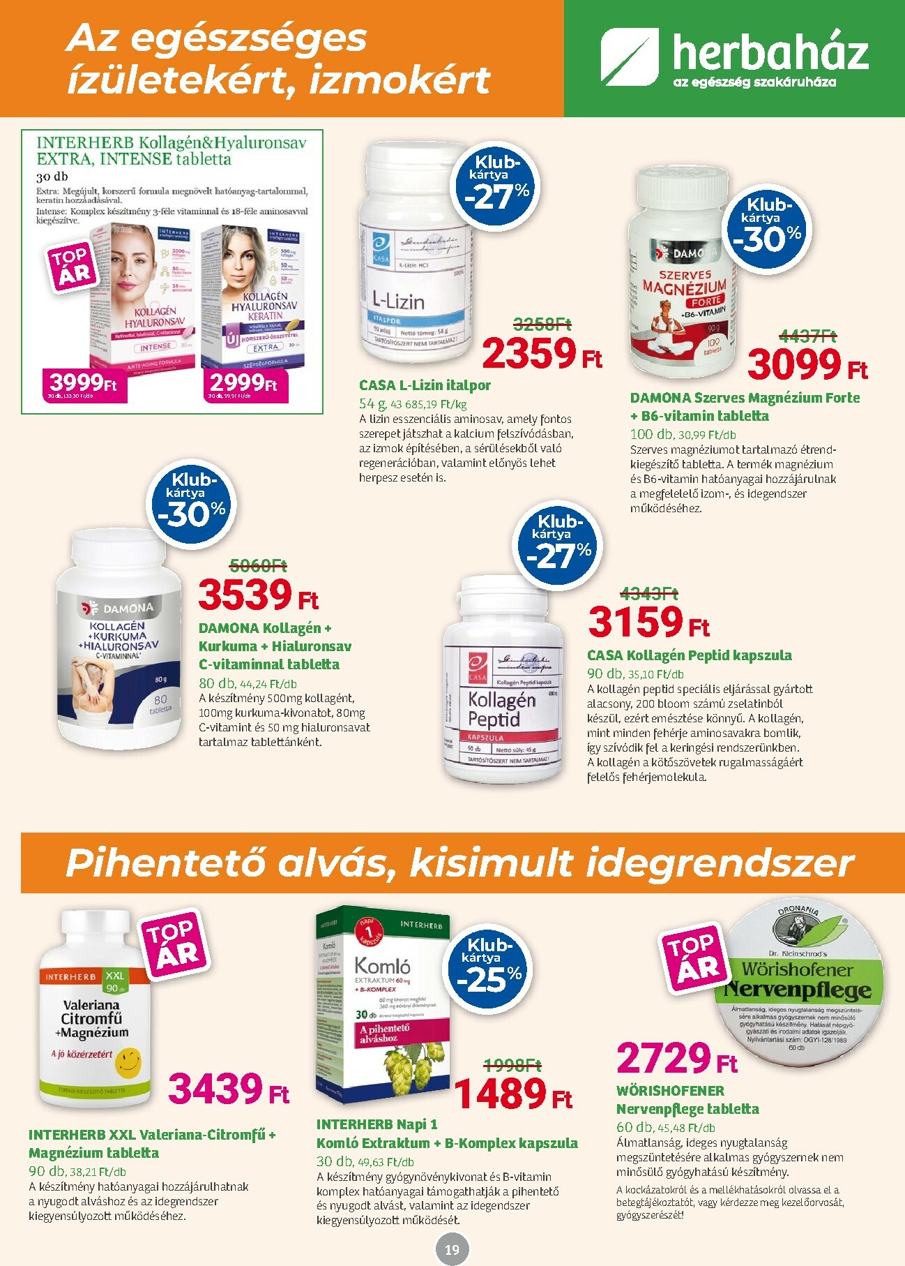 herbahaz - Herbaház akciós újság, érvényes 12.01. - 01.04. - page: 19