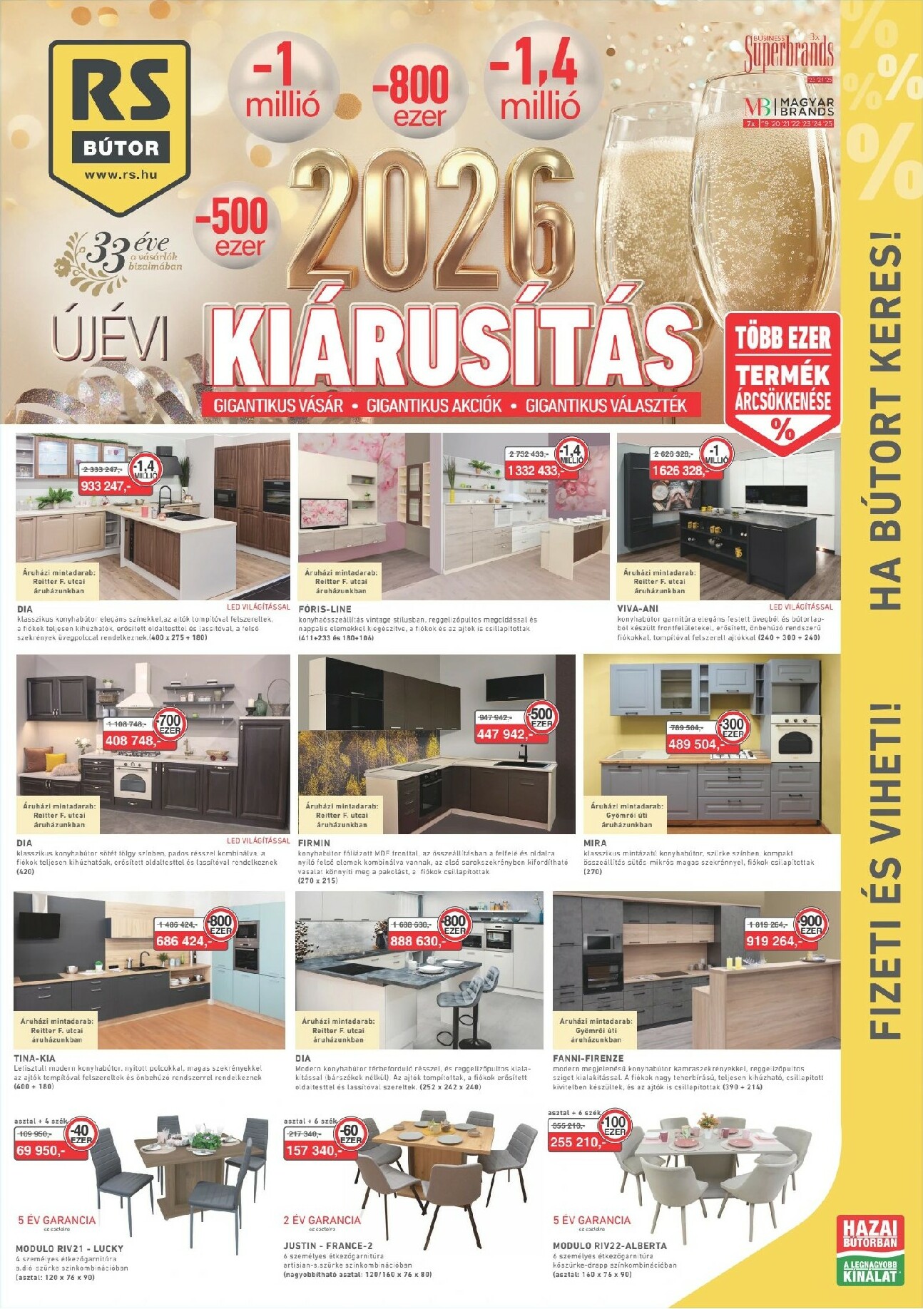 rs-butor - RS Bútor akciós újság, érvényes 01.02. - 01.29.