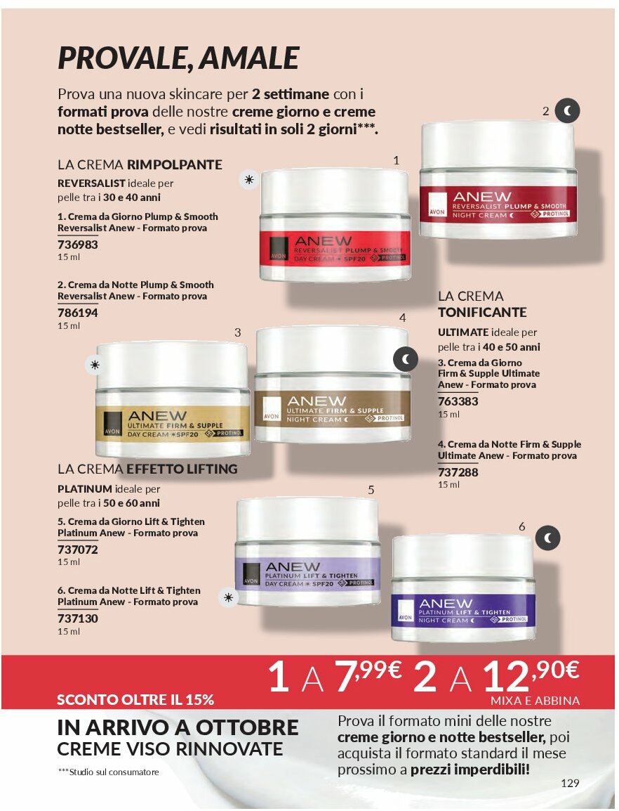 avon - Volantino Avon valido dal 01/09 al 30/09 - page: 129