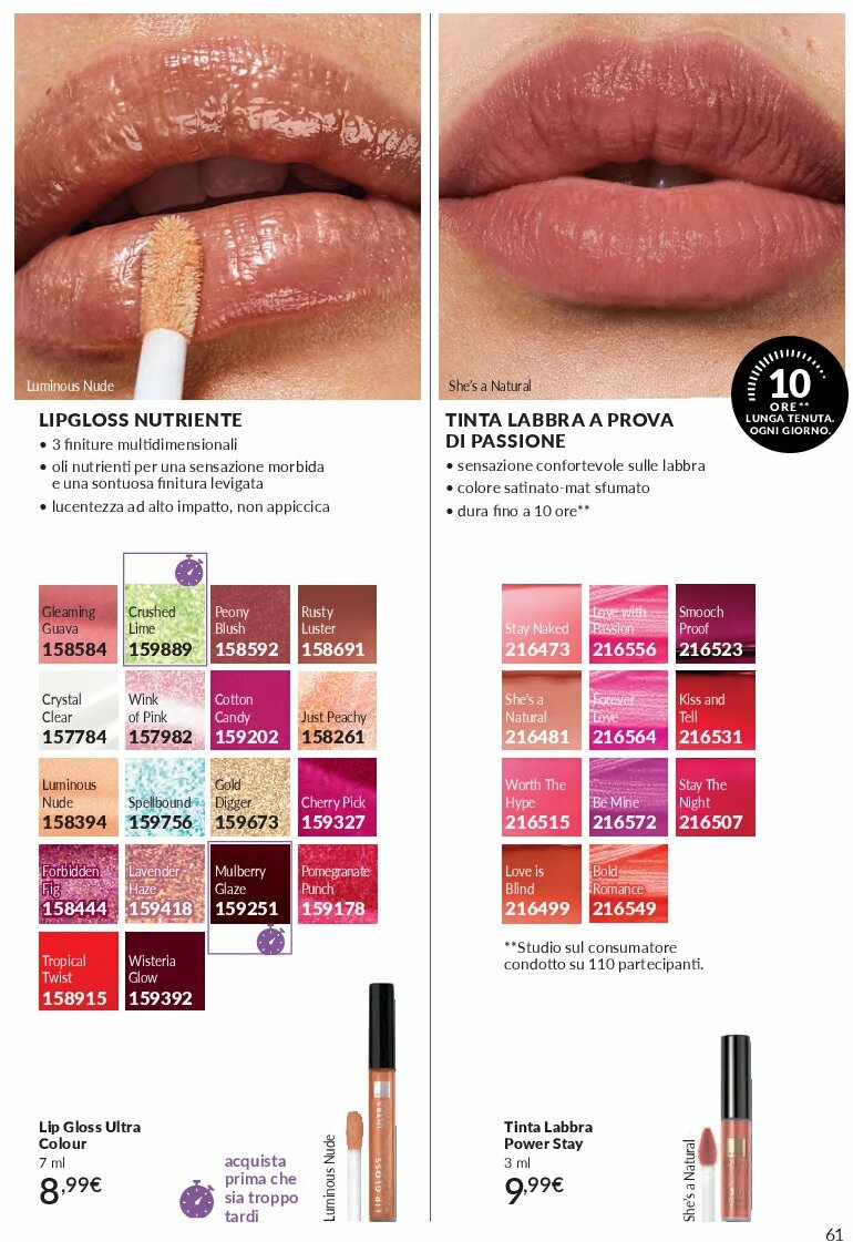 avon - Volantino Avon valido dal 01/09 al 30/09 - page: 61