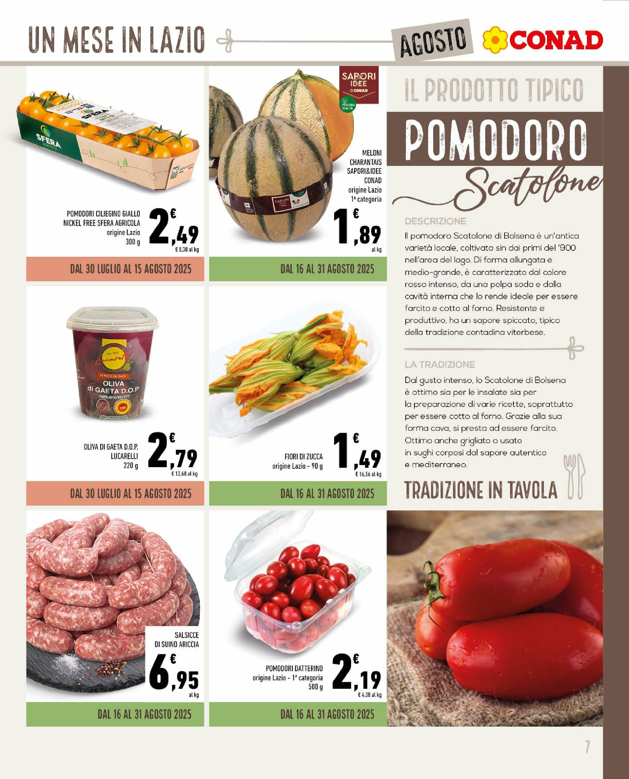 conad-superstore - Volantino Conad Superstore - Un Mese in Lazio valido dal 30/07 al 31/08 - page: 7