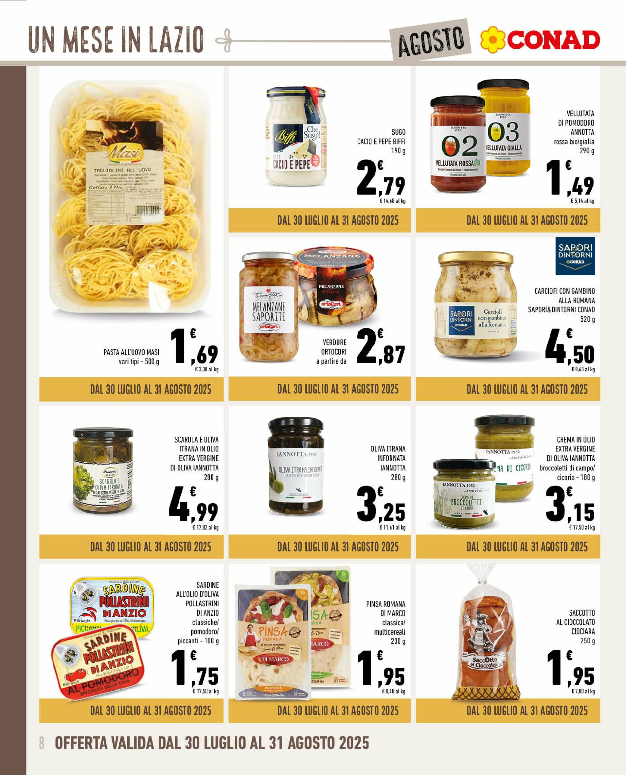 conad-superstore - Volantino Conad Superstore - Un Mese in Lazio valido dal 30/07 al 31/08 - page: 8