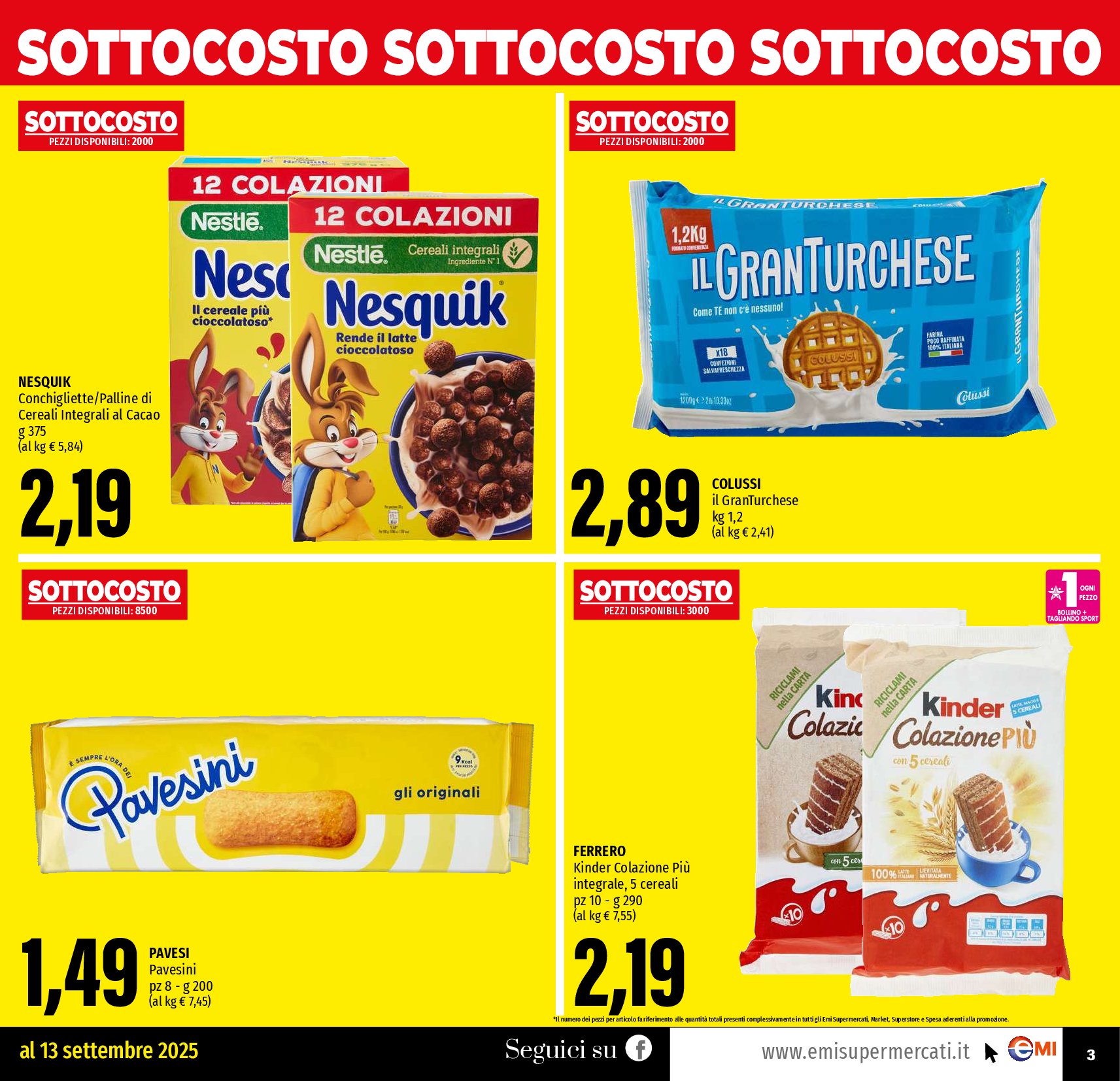 emi - Volantino Emi valido dal 04/09 al 17/09 - page: 3