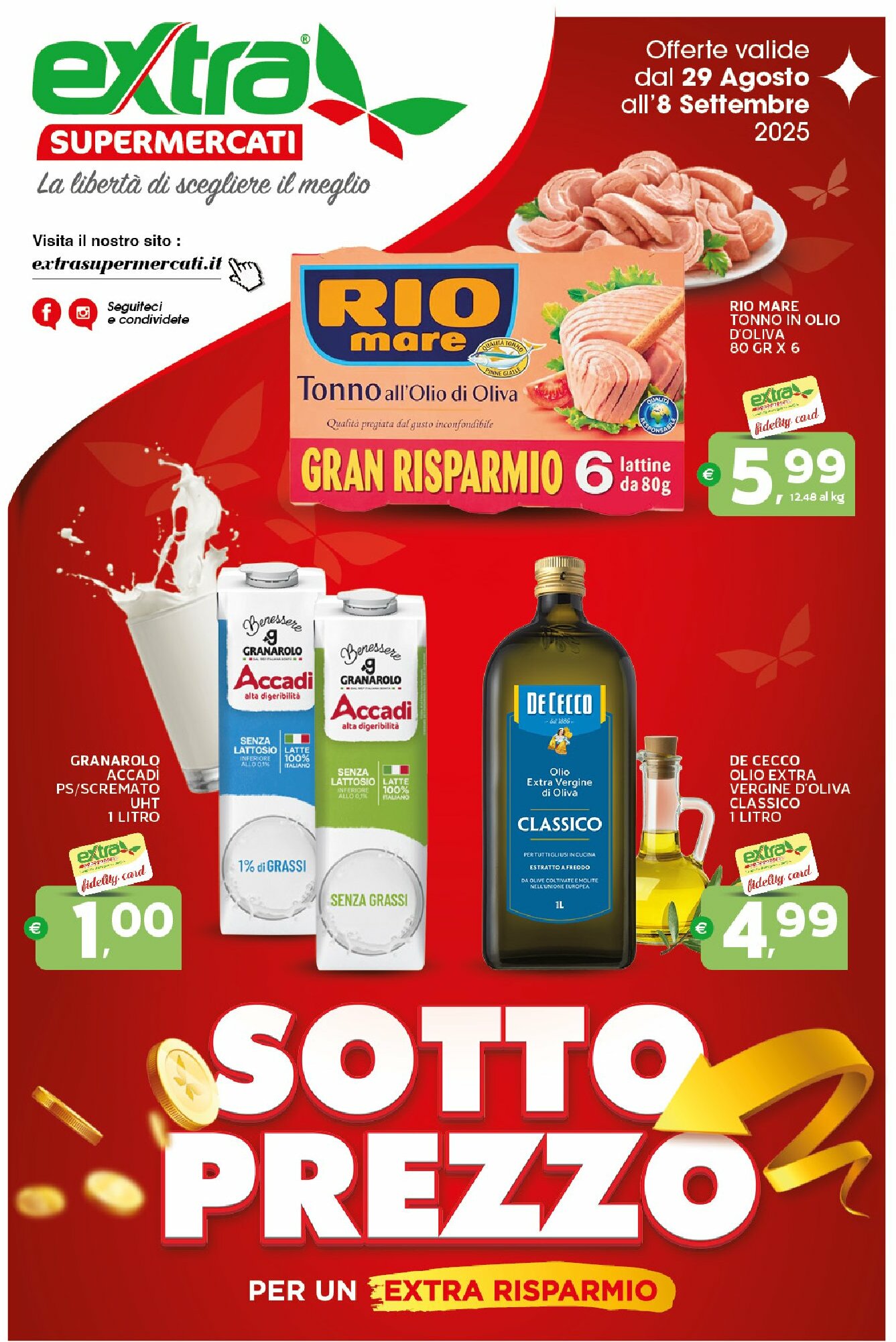 extra-supermercati - Volantino Extra Supermercati valido dal 29/08 al 08/09 - page: 1