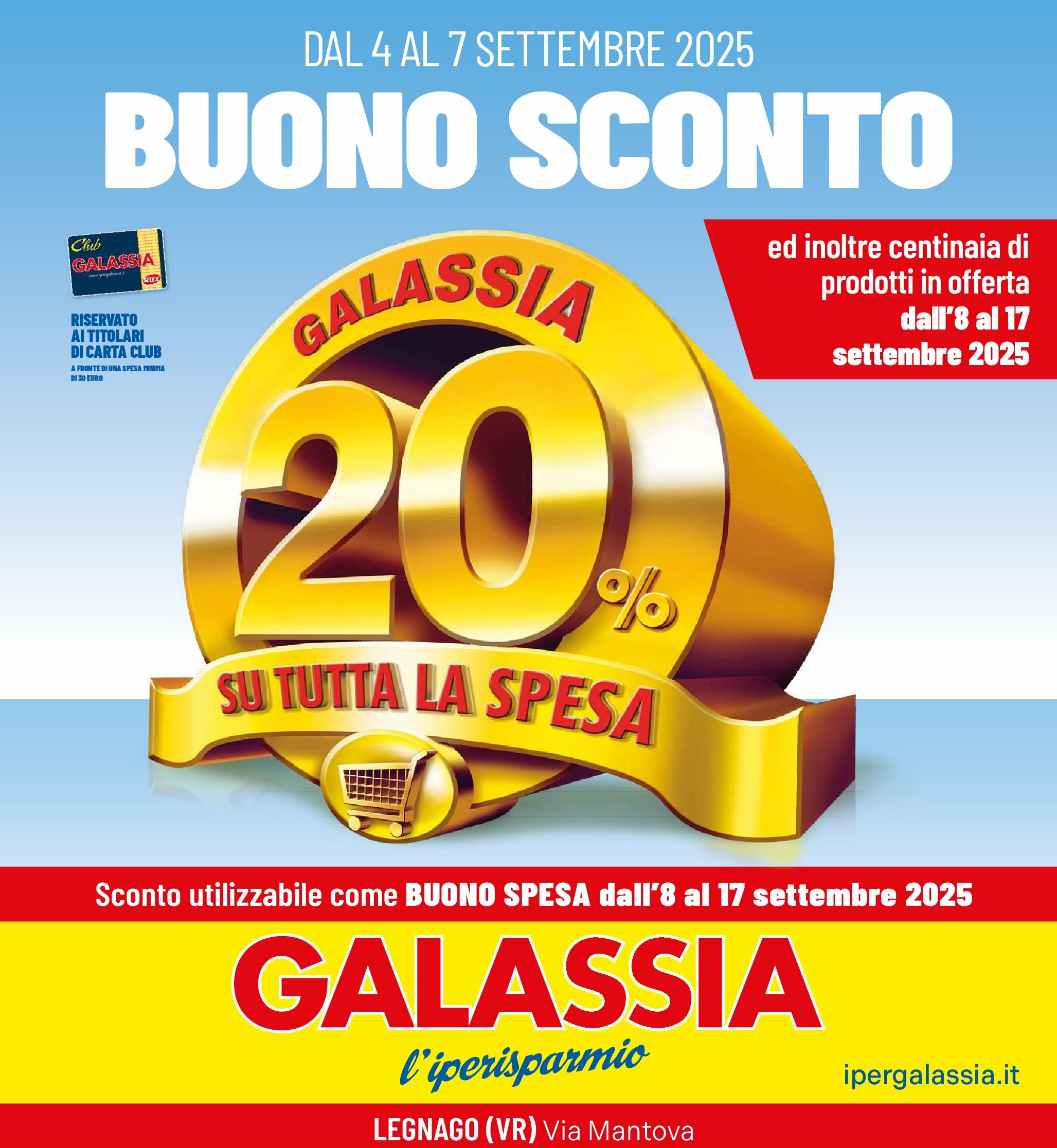 galassia - Volantino Galassia - Legnano valido dal 04/09 al 17/09 - page: 1