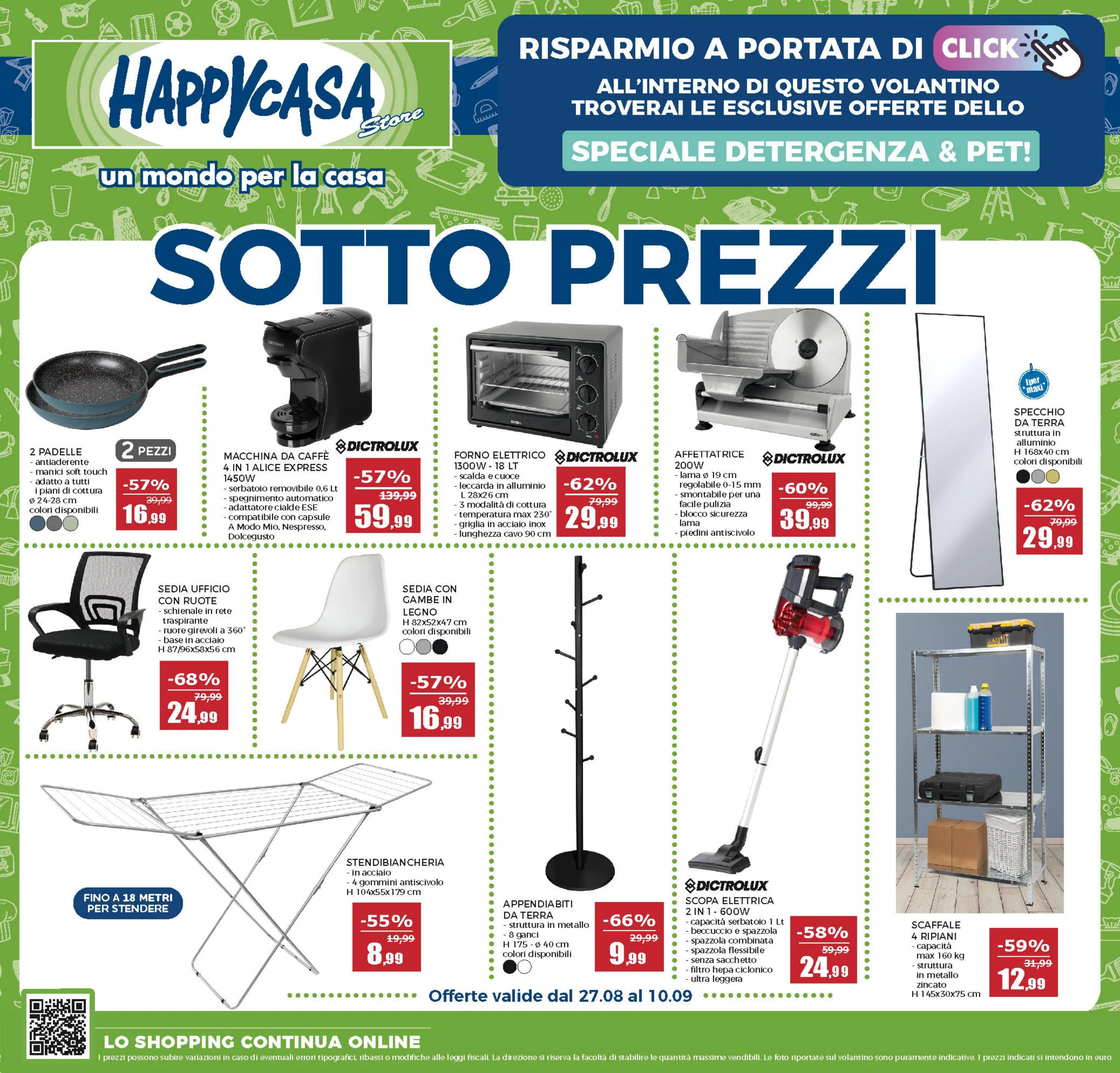 happycasa - Volantino Happycasa valido dal 27/08 al 10/09 - page: 1