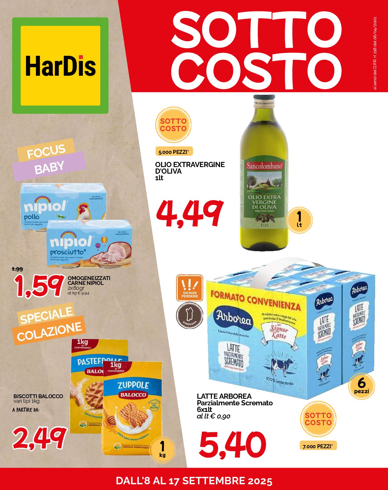 hardis - Volantino Hardis valido dal 08/09 al 17/09 - page: 1