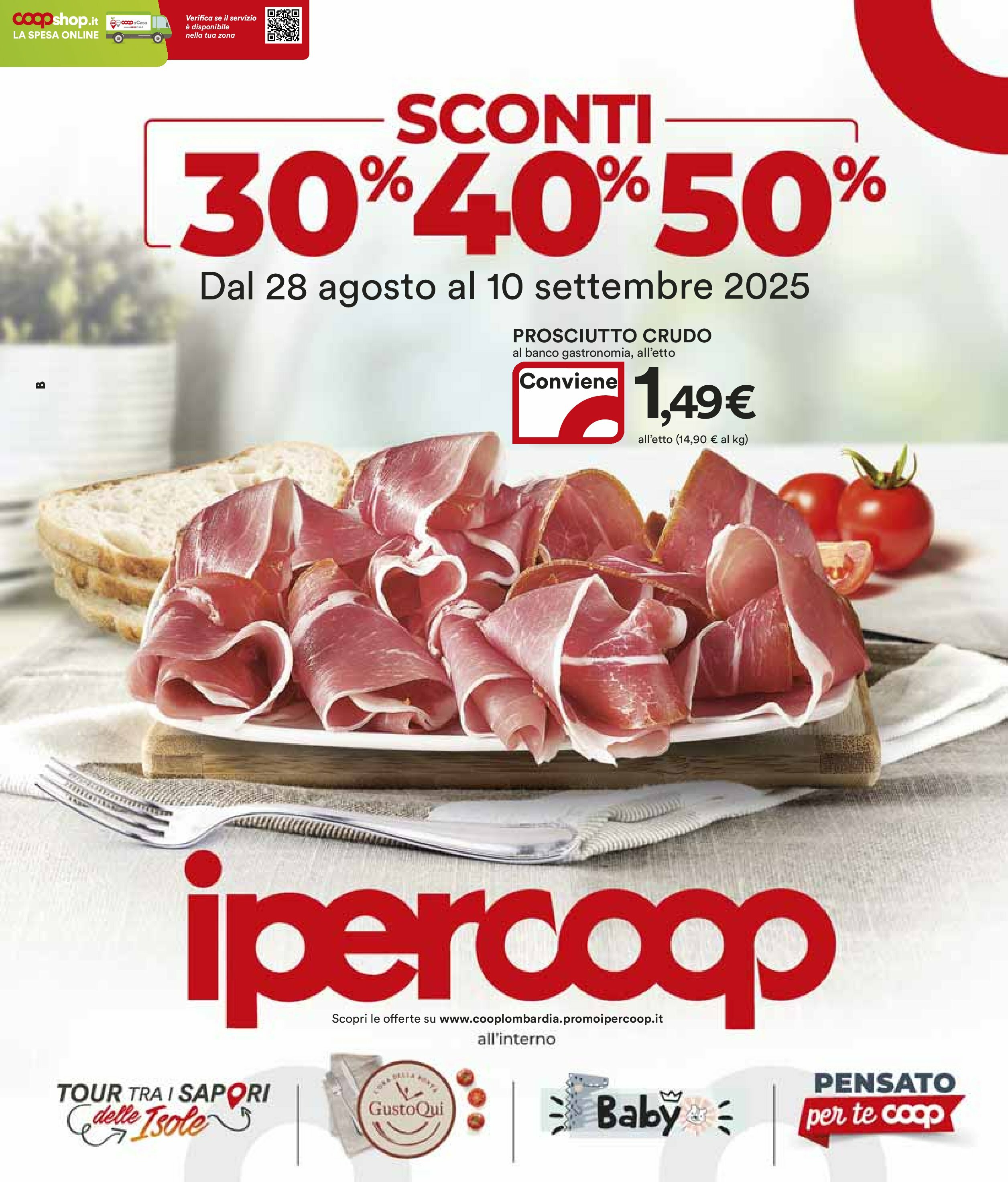 ipercoop - Volantino Ipercoop valido dal 28/08 al 10/09 - page: 1