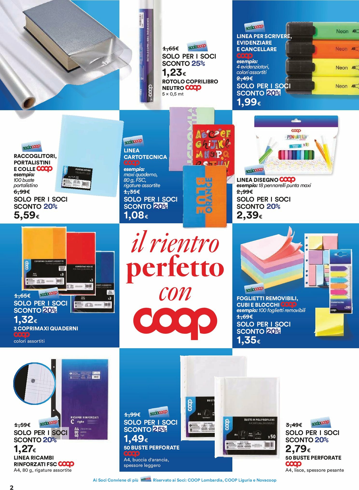 ipercoop - Volantino Ipercoop - Inizia la Scuola valido dal 28/08 al 05/10 - page: 2