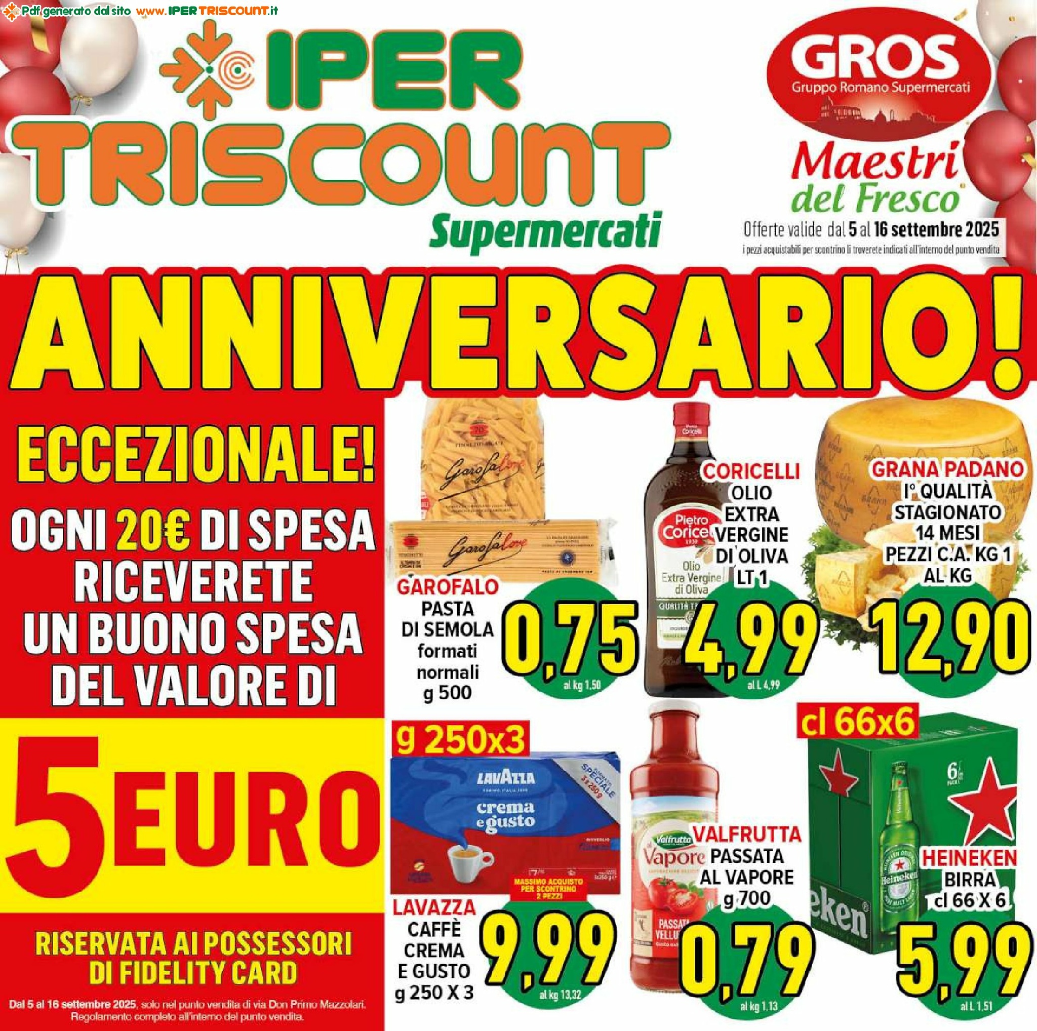 ipertriscount - Volantino Ipertriscount - Ponte di Nona, Centro commerciale Unico valido dal 05/09 al 16/09