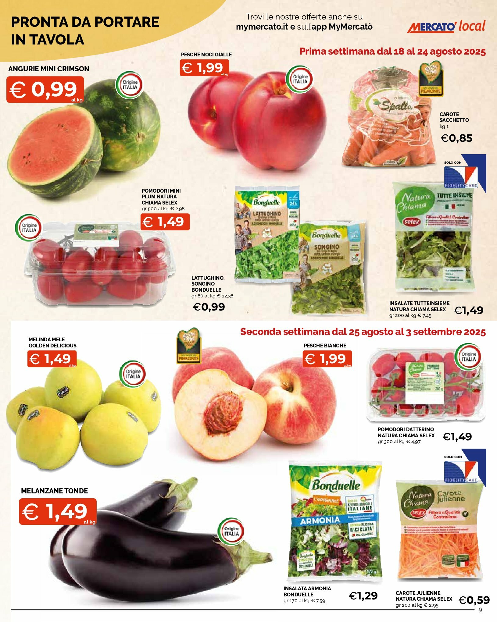 mercato-local - Volantino Mercatò Local valido dal 18/08 al 03/09 - page: 9