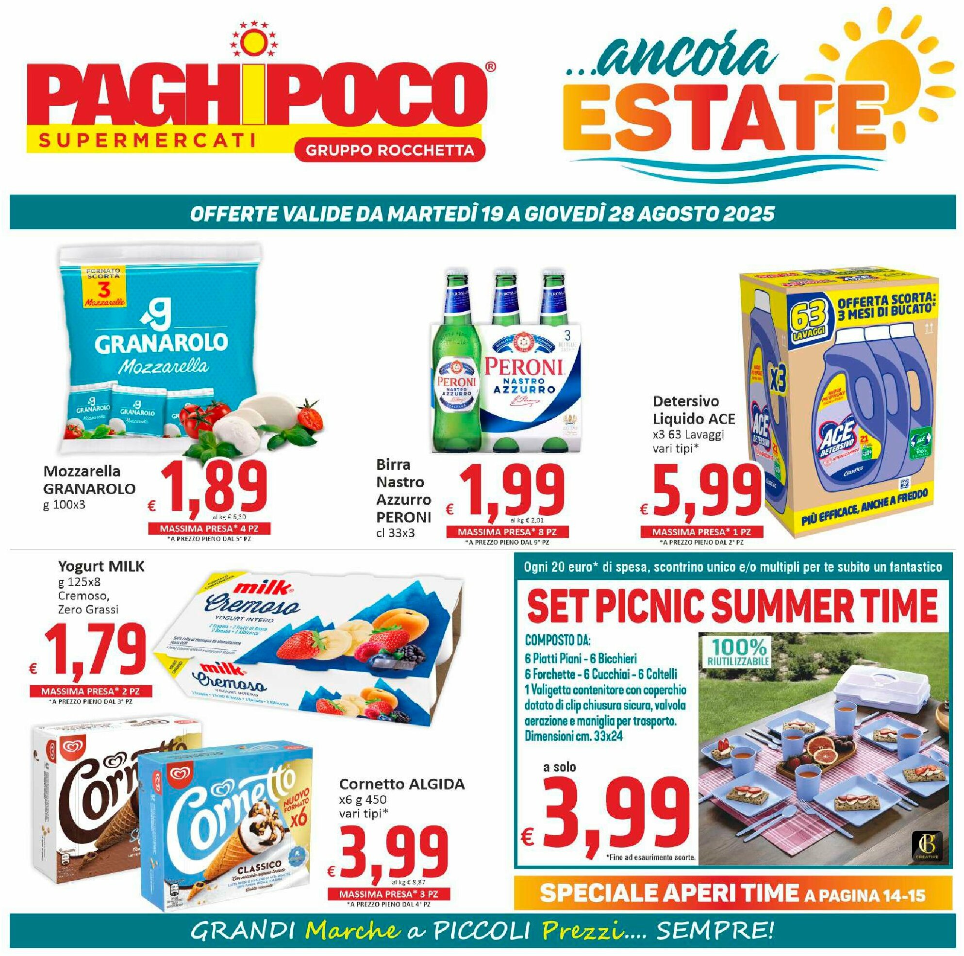 paghi-poco - Volantino Paghi Poco valido dal 19/08 al 28/08