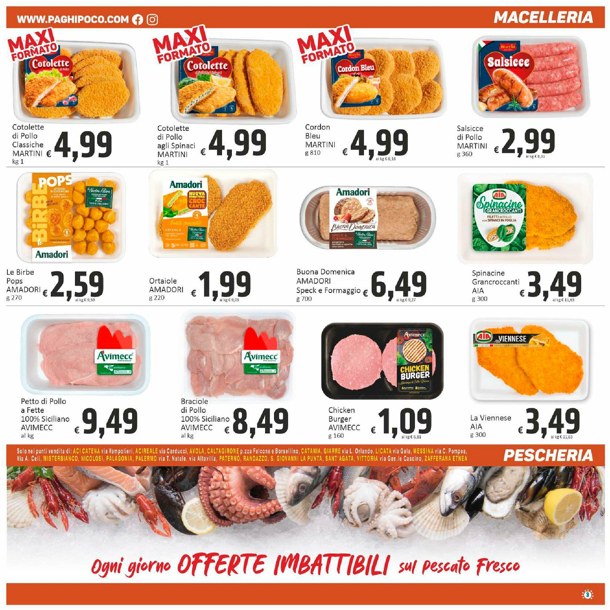 paghi-poco - Volantino Paghi Poco - Punti Vendita in Elenco valido dal 29/08 al 08/09 - page: 3