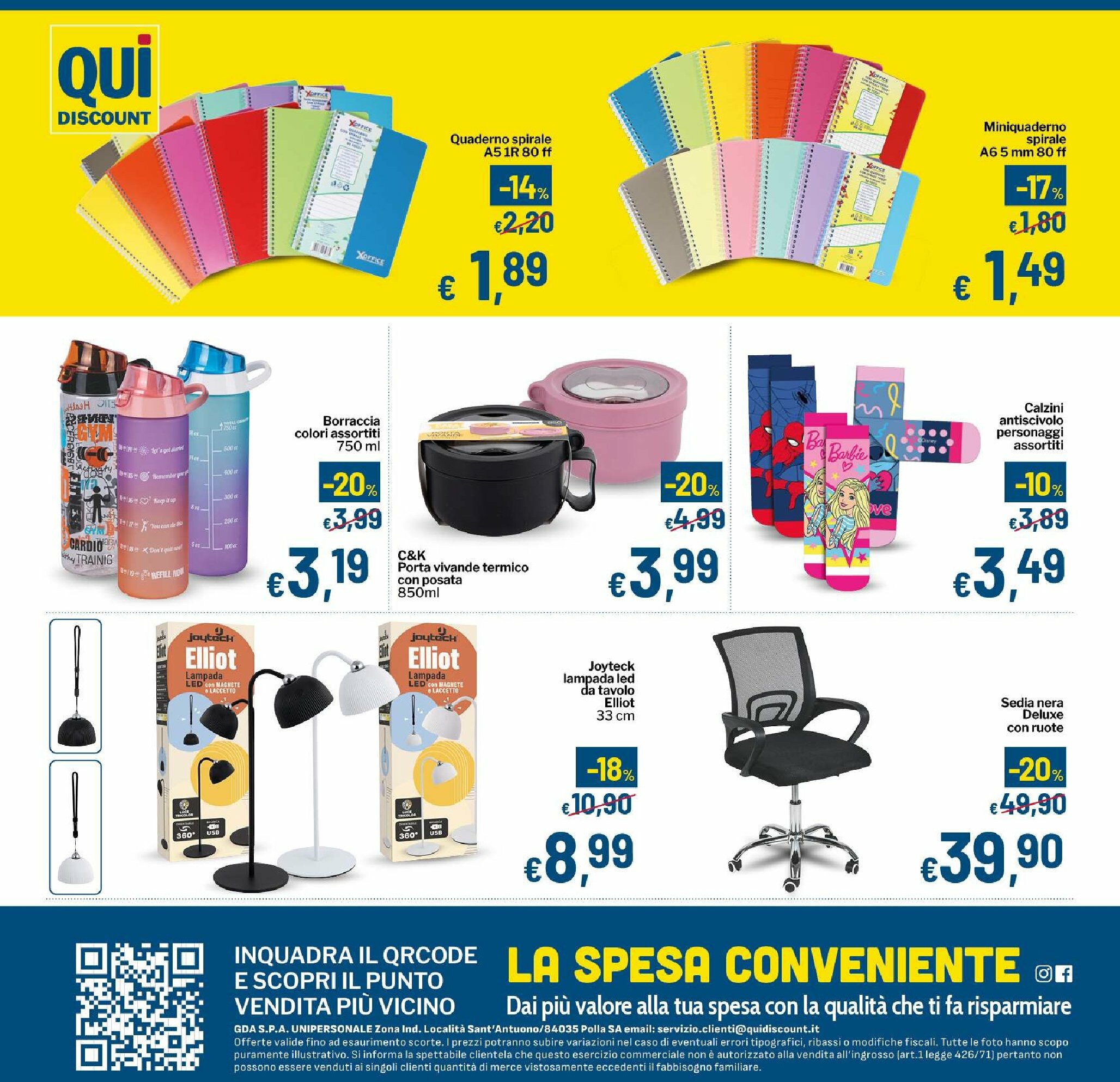 qui-discount - Volantino Qui discount valido dal 19/08 al 07/09 - page: 12