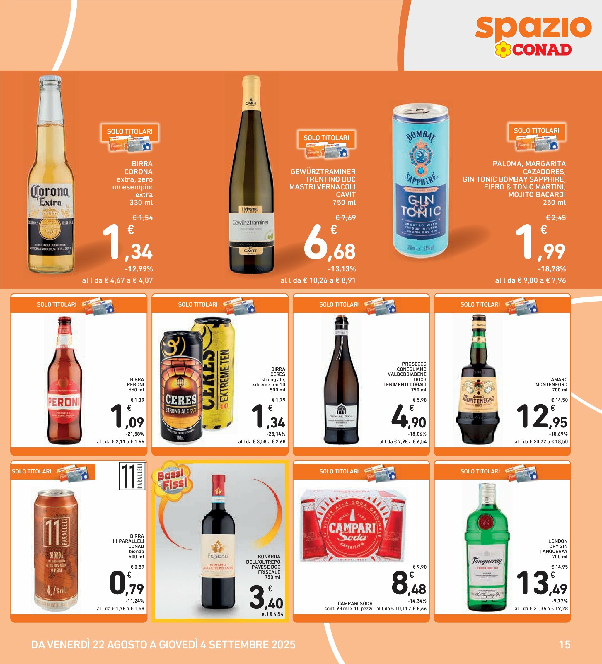 spazio-conad - Volantino Spazio Conad valido dal 22/08 al 04/09 - page: 15