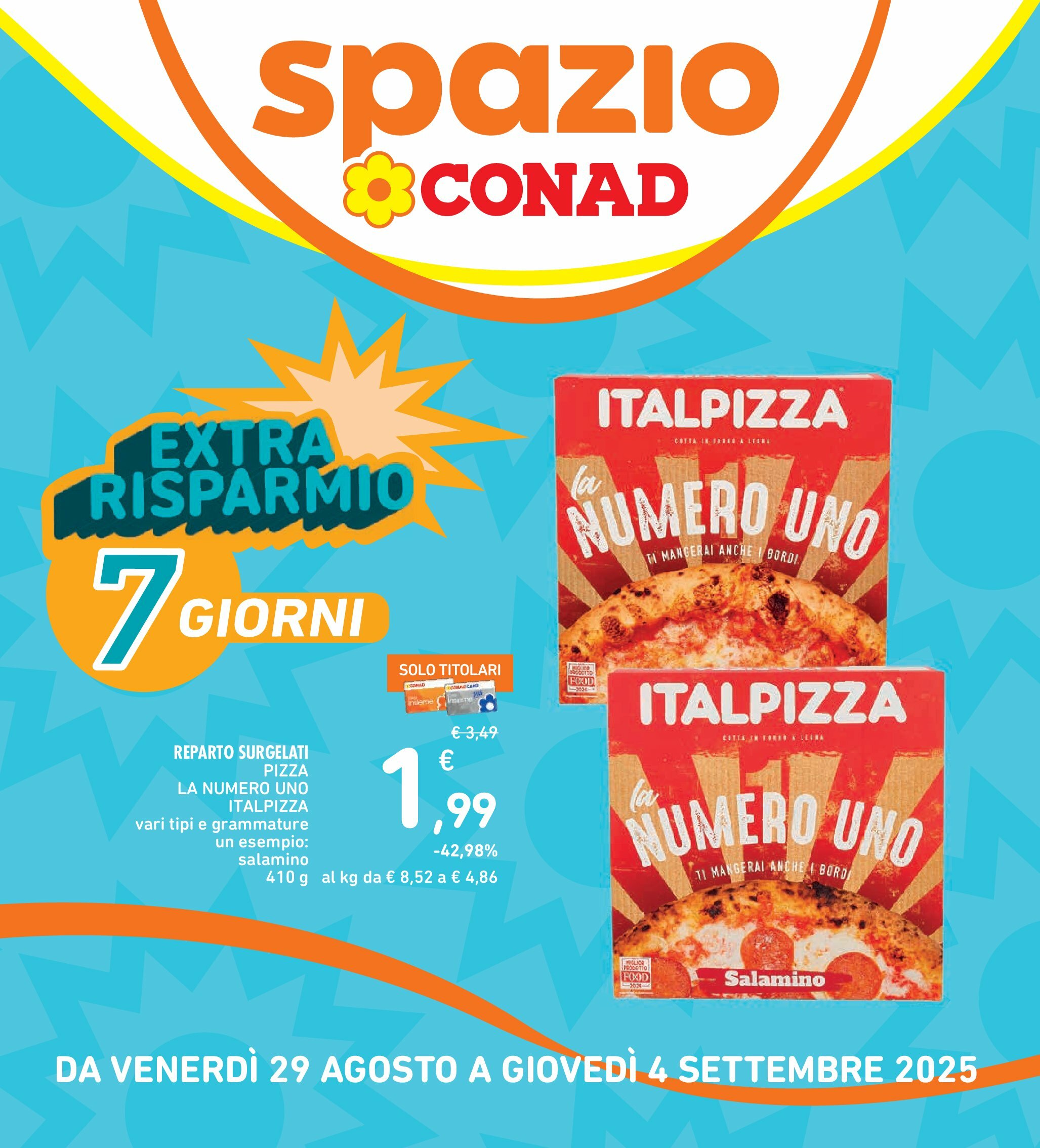 spazio-conad - Volantino Spazio Conad - Bologna valido dal 29/08 al 04/09 - page: 1