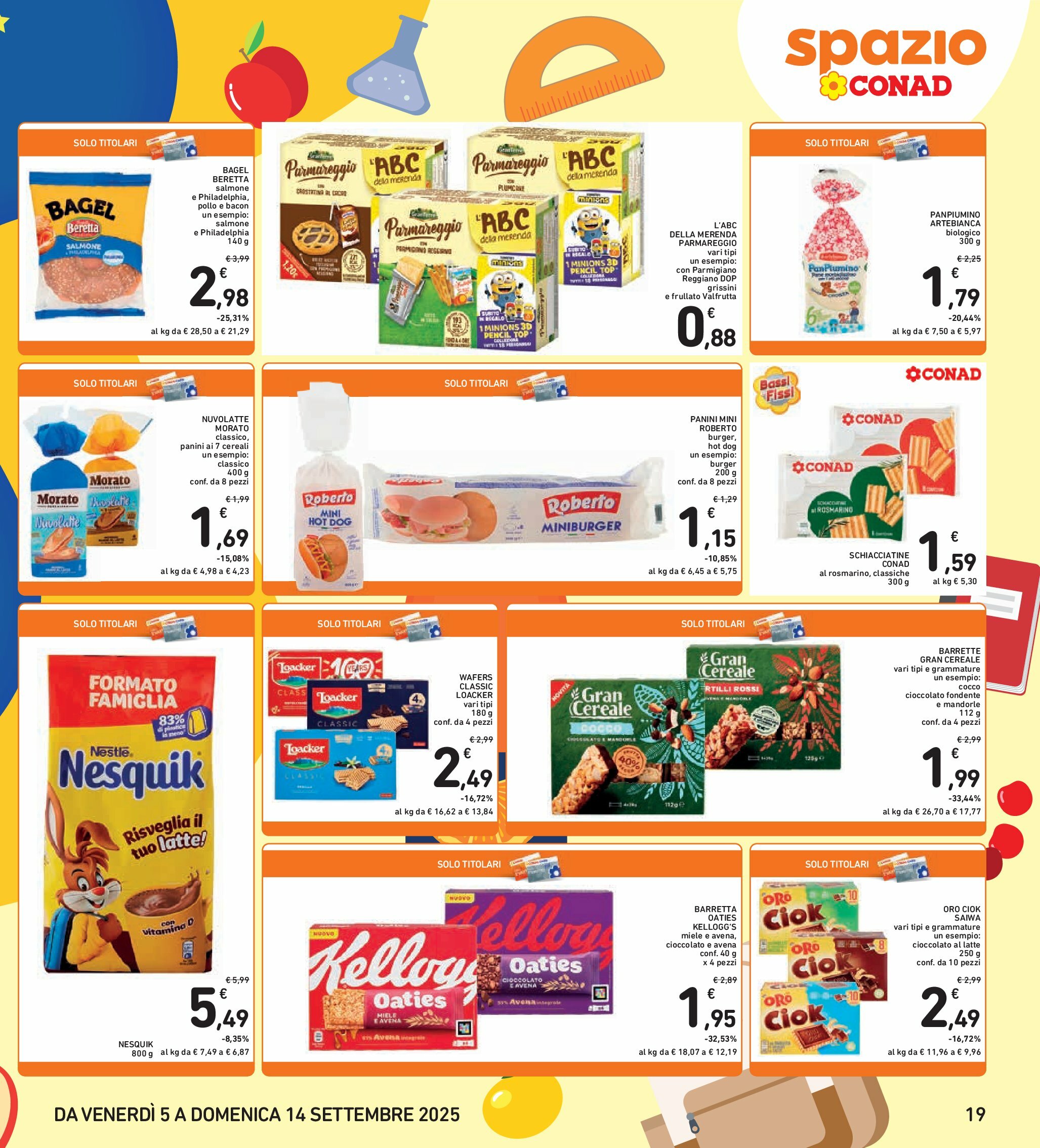 spazio-conad - Volantino Spazio Conad - Bologna valido dal 05/09 al 14/09 - page: 19