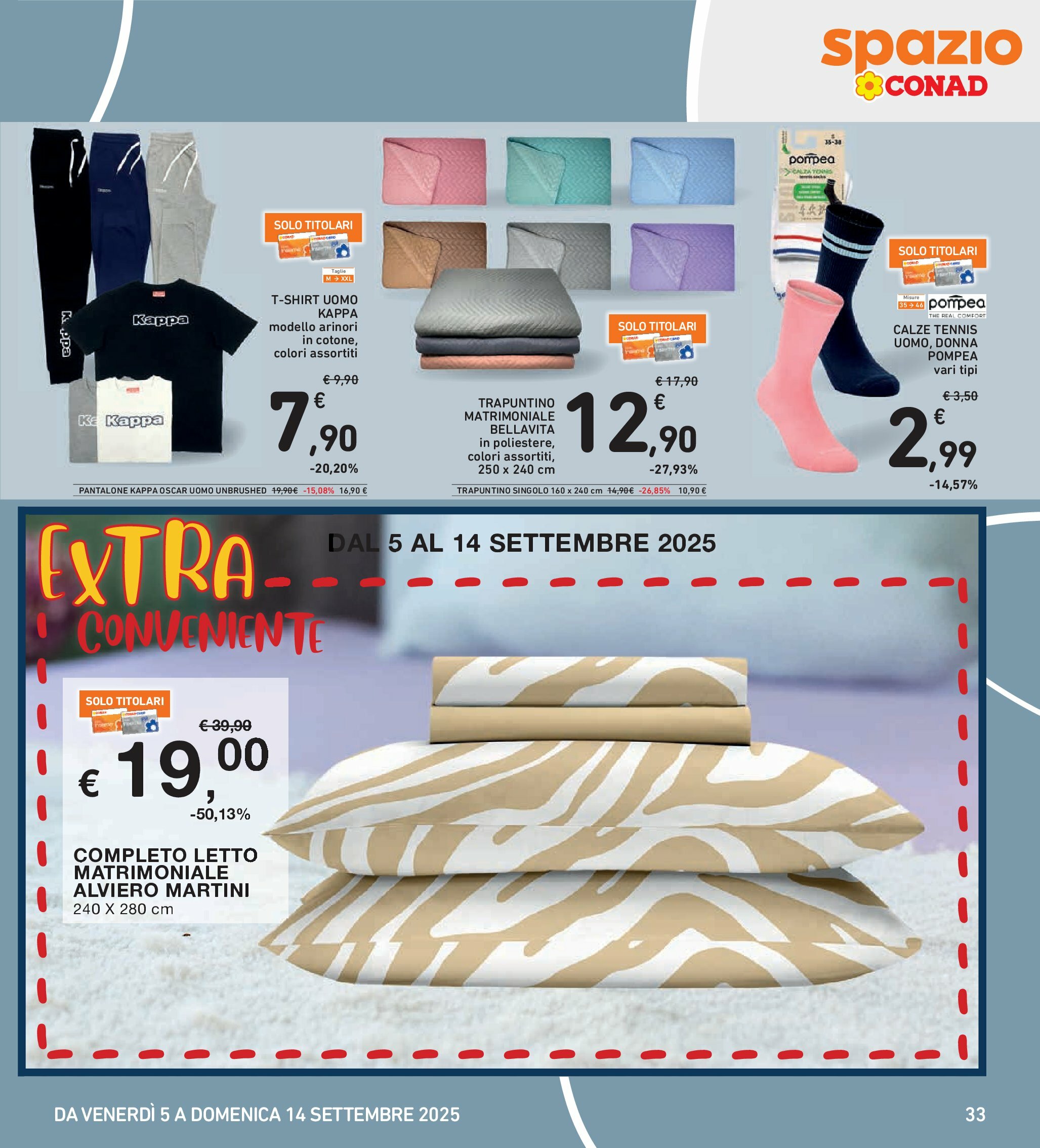 spazio-conad - Volantino Spazio Conad - Bologna valido dal 05/09 al 14/09 - page: 33