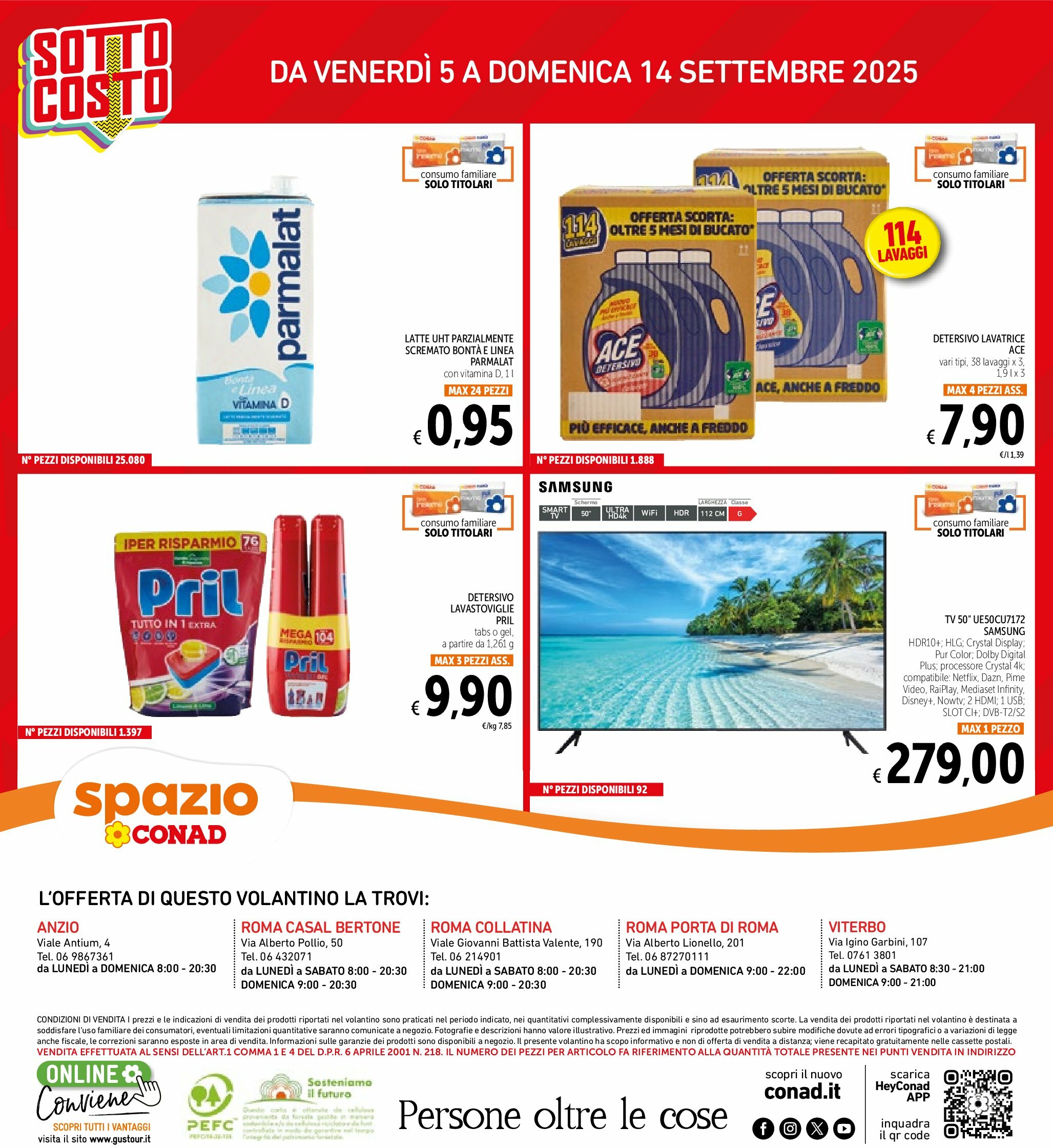 spazio-conad - Volantino Spazio Conad - Roma valido dal 05/09 al 14/09 - page: 32