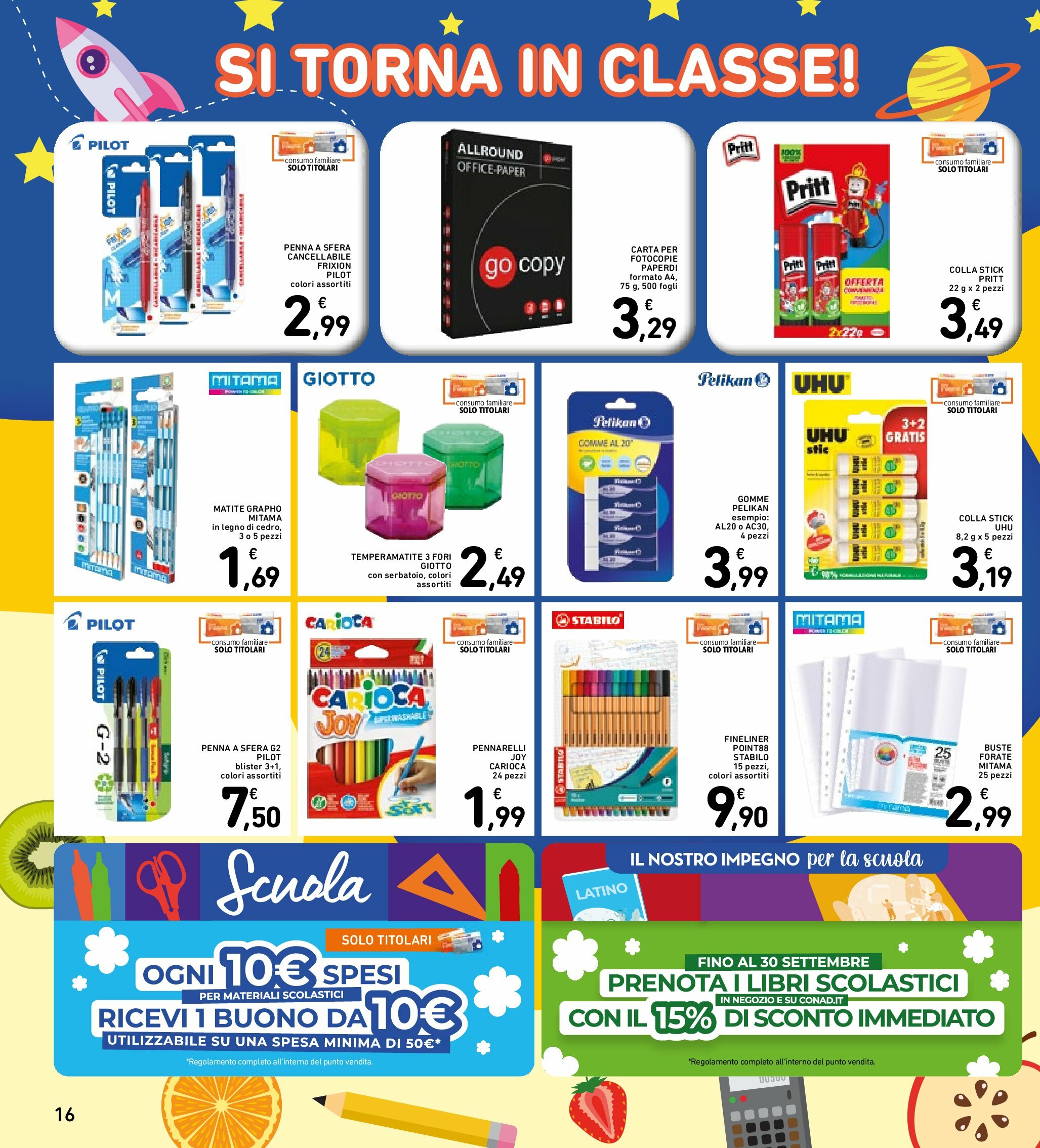 spazio-conad - Volantino Spazio Conad - Roma valido dal 05/09 al 14/09 - page: 16