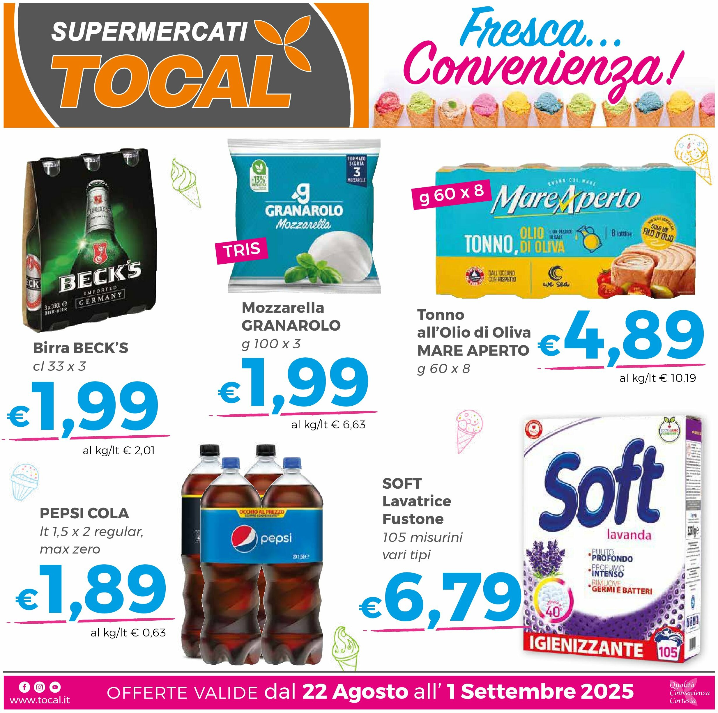 tocal - Volantino Tocal valido dal 22/08 al 01/09