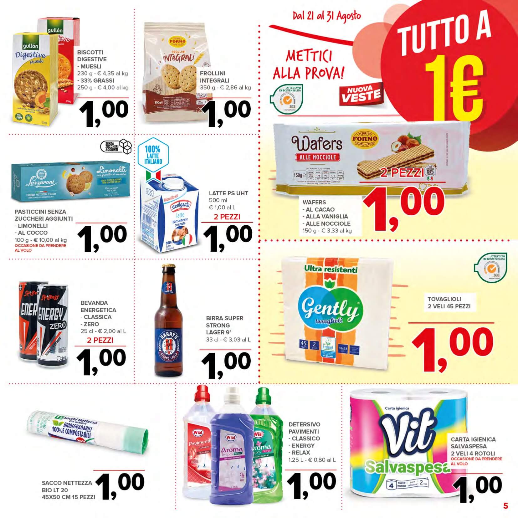 todis - Volantino Todis valido dal 21/08 al 31/08 - page: 5
