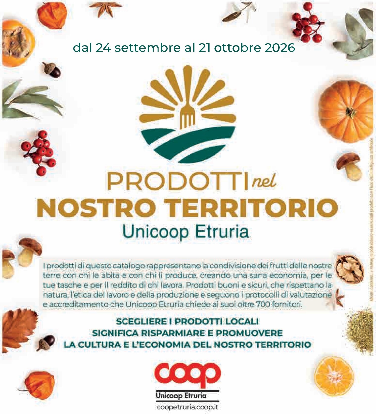 coop - Volantino futuro Coop - Prodotti nel Nostro Territorio valido dal giovedì 24/09/2026 al mercoledì 21/10/2026 - page: 1