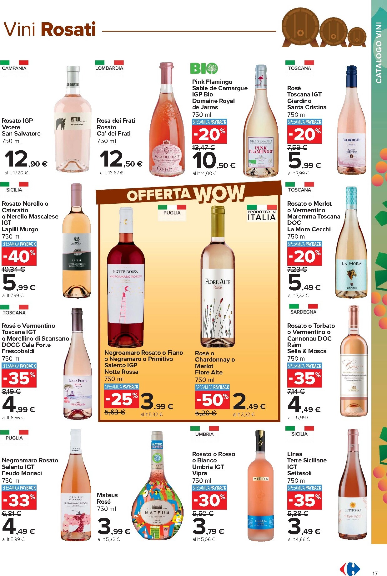 carrefour - Volantino Carrefour - Catalogo vini per la prossima settimana dal lunedì 05/10/2026 al domenica 08/11/2026 - page: 17