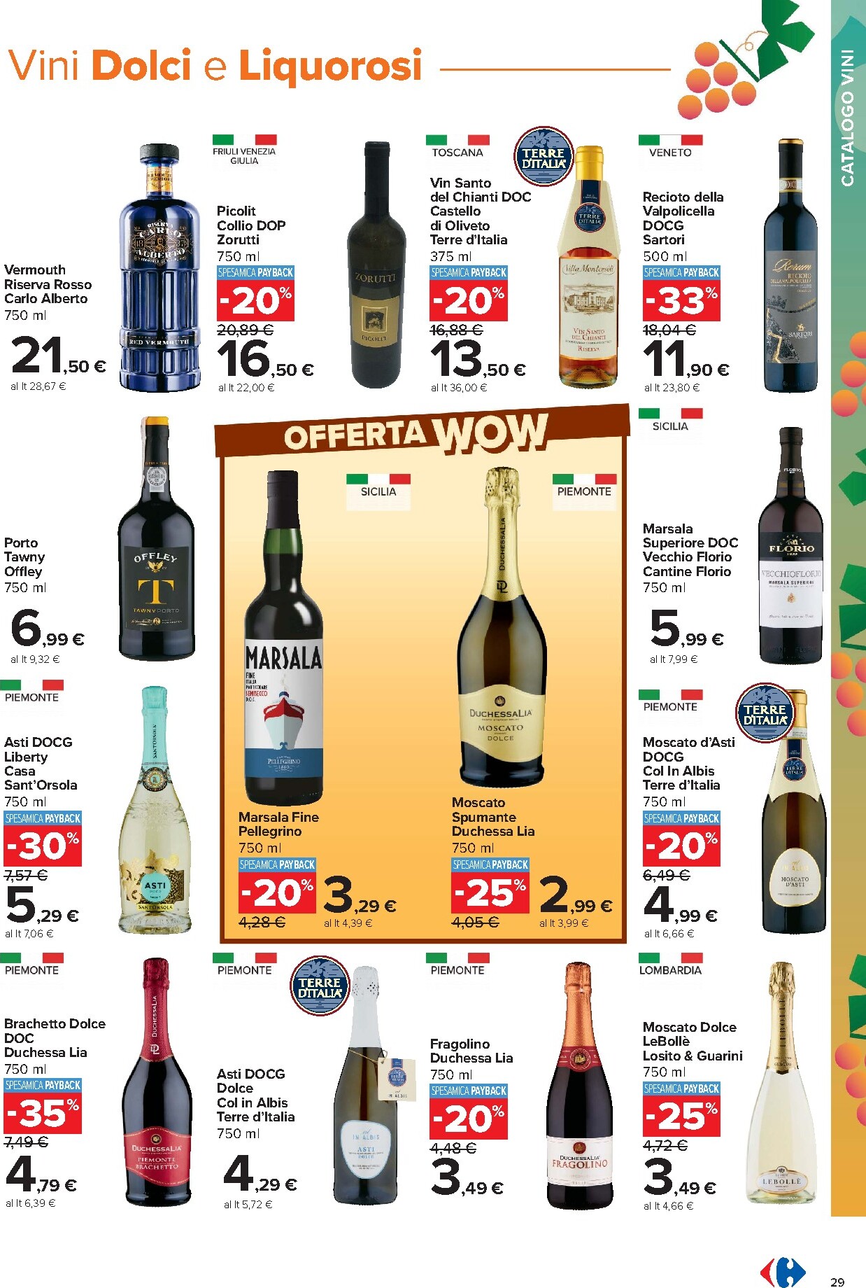 carrefour - Volantino Carrefour - Catalogo vini per la prossima settimana dal lunedì 05/10/2026 al domenica 08/11/2026 - page: 29
