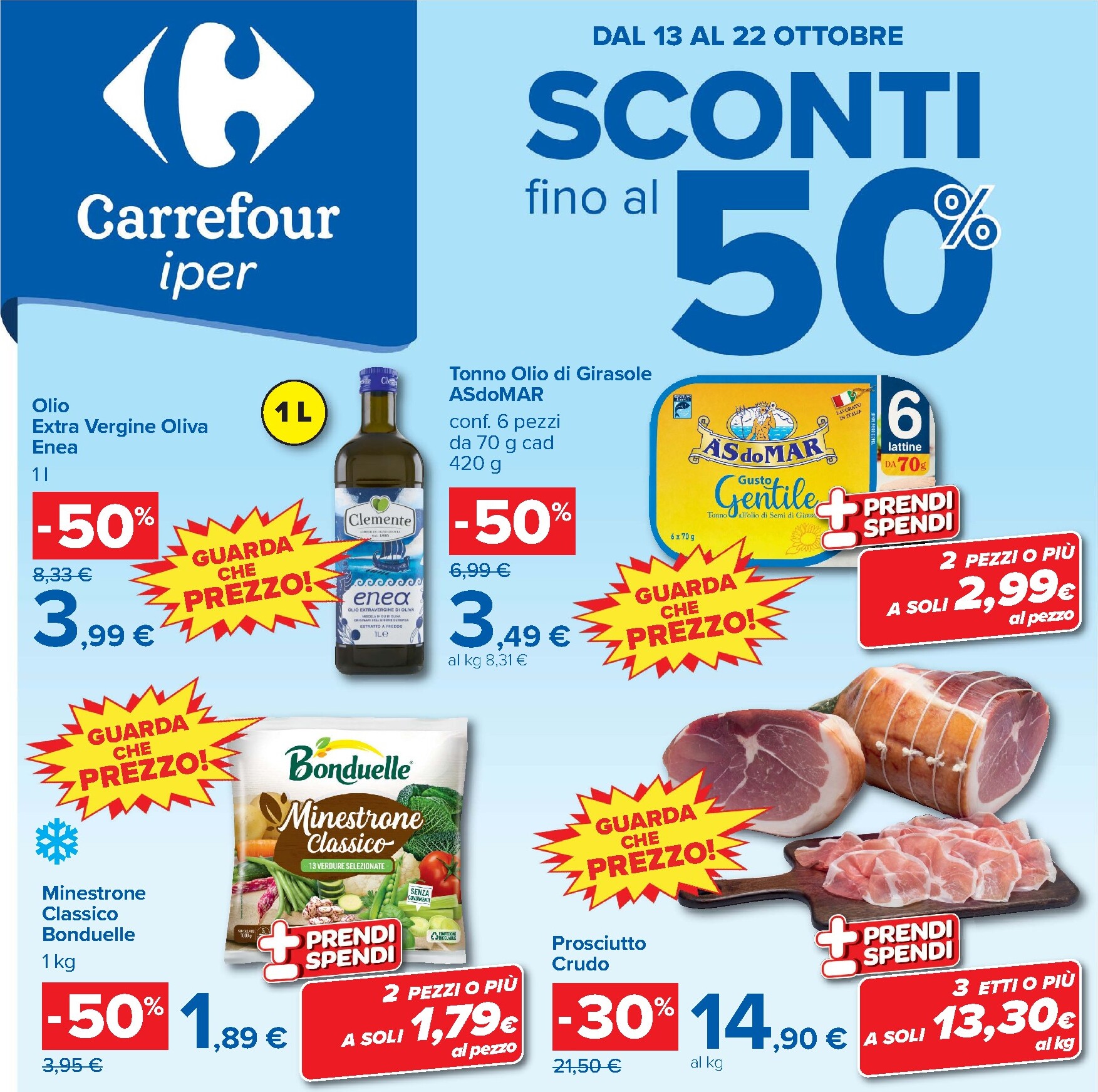 carrefour - Volantino Carrefour per la prossima settimana dal martedì 13/10/2026 al giovedì 22/10/2026