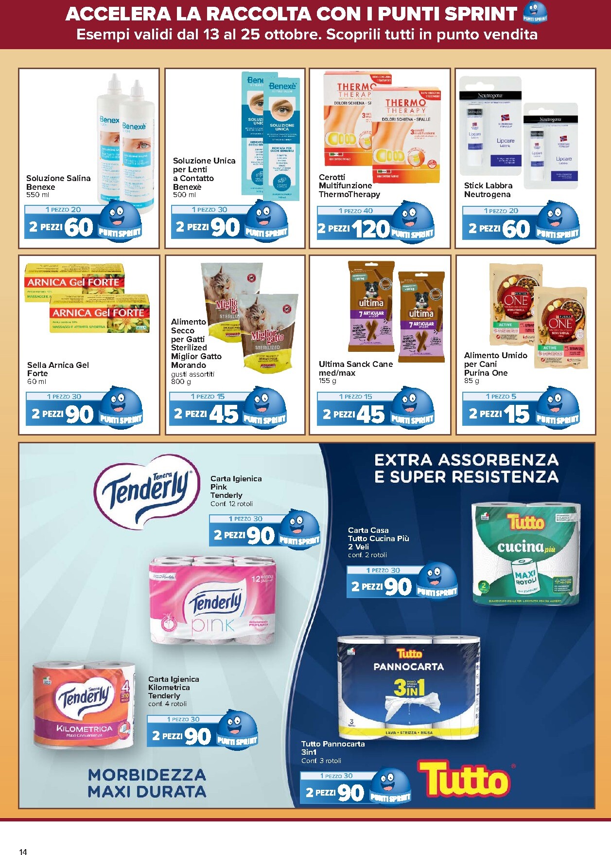 carrefour - Volantino attuale di Carrefour - Punti Sprint Payback valido dal martedì 13/10/2026 al domenica 25/10/2026 - page: 14