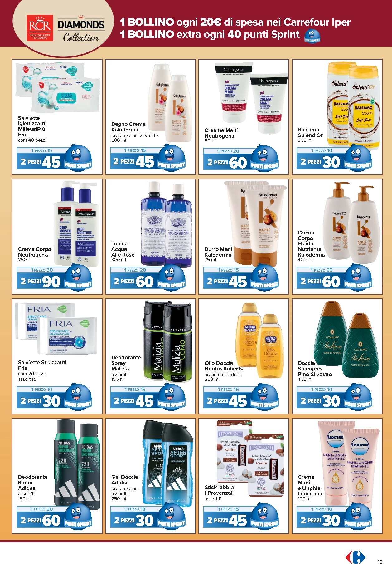 carrefour - Volantino attuale di Carrefour - Punti Sprint Payback valido dal martedì 13/10/2026 al domenica 25/10/2026 - page: 13