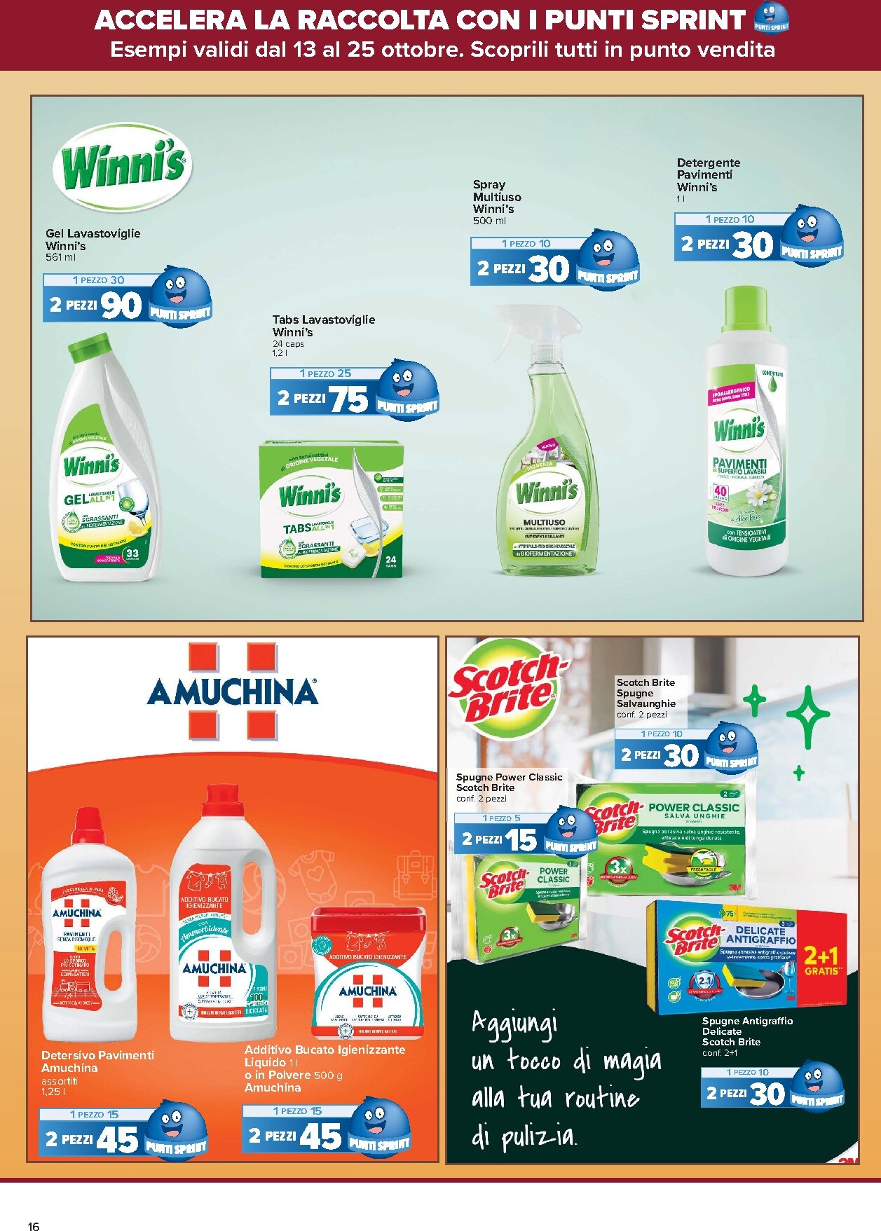 carrefour - Volantino attuale di Carrefour - Punti Sprint Payback valido dal martedì 13/10/2026 al domenica 25/10/2026 - page: 16