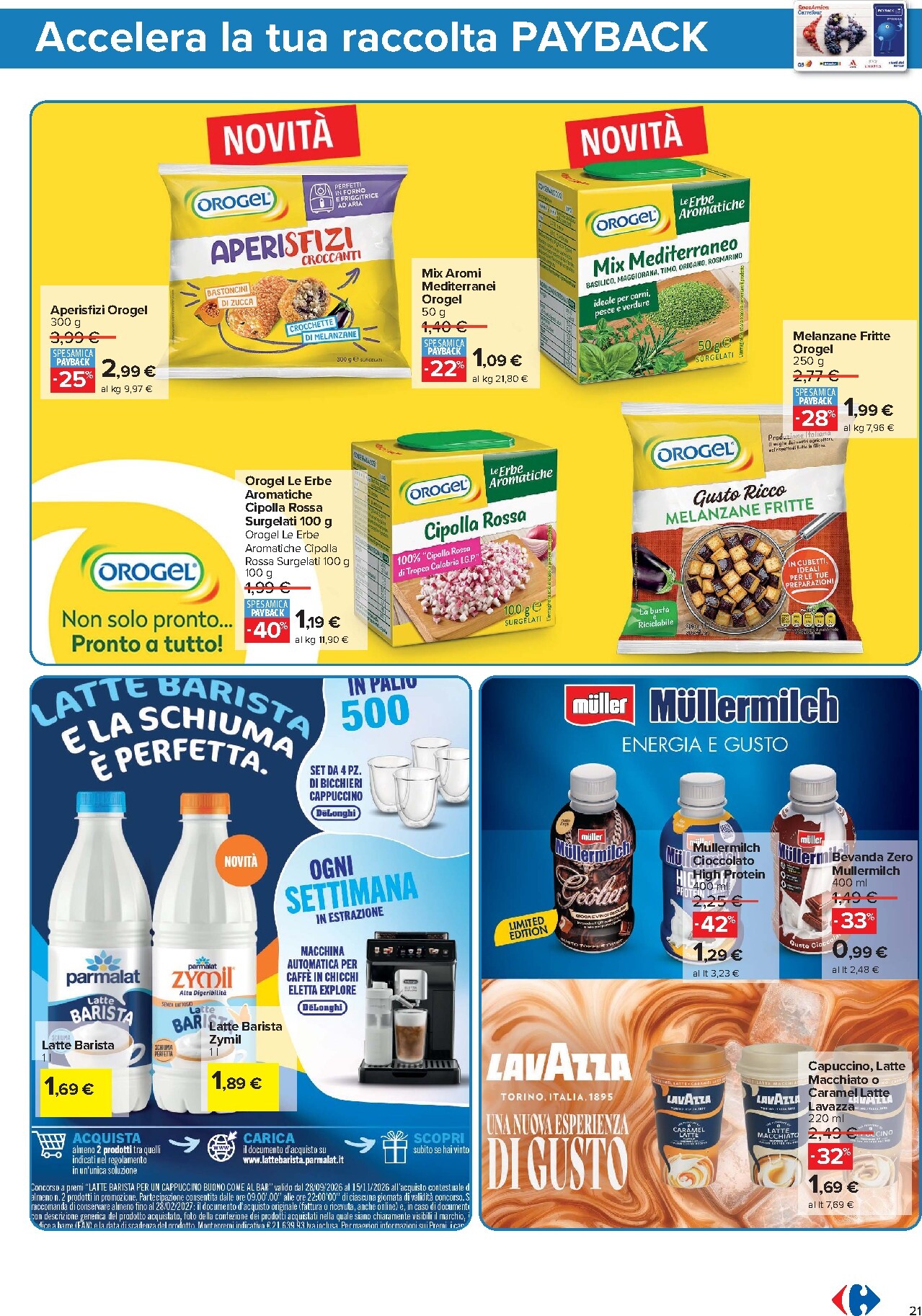 carrefour - Volantino attuale di Carrefour - Punti Sprint Payback valido dal martedì 13/10/2026 al domenica 25/10/2026 - page: 21