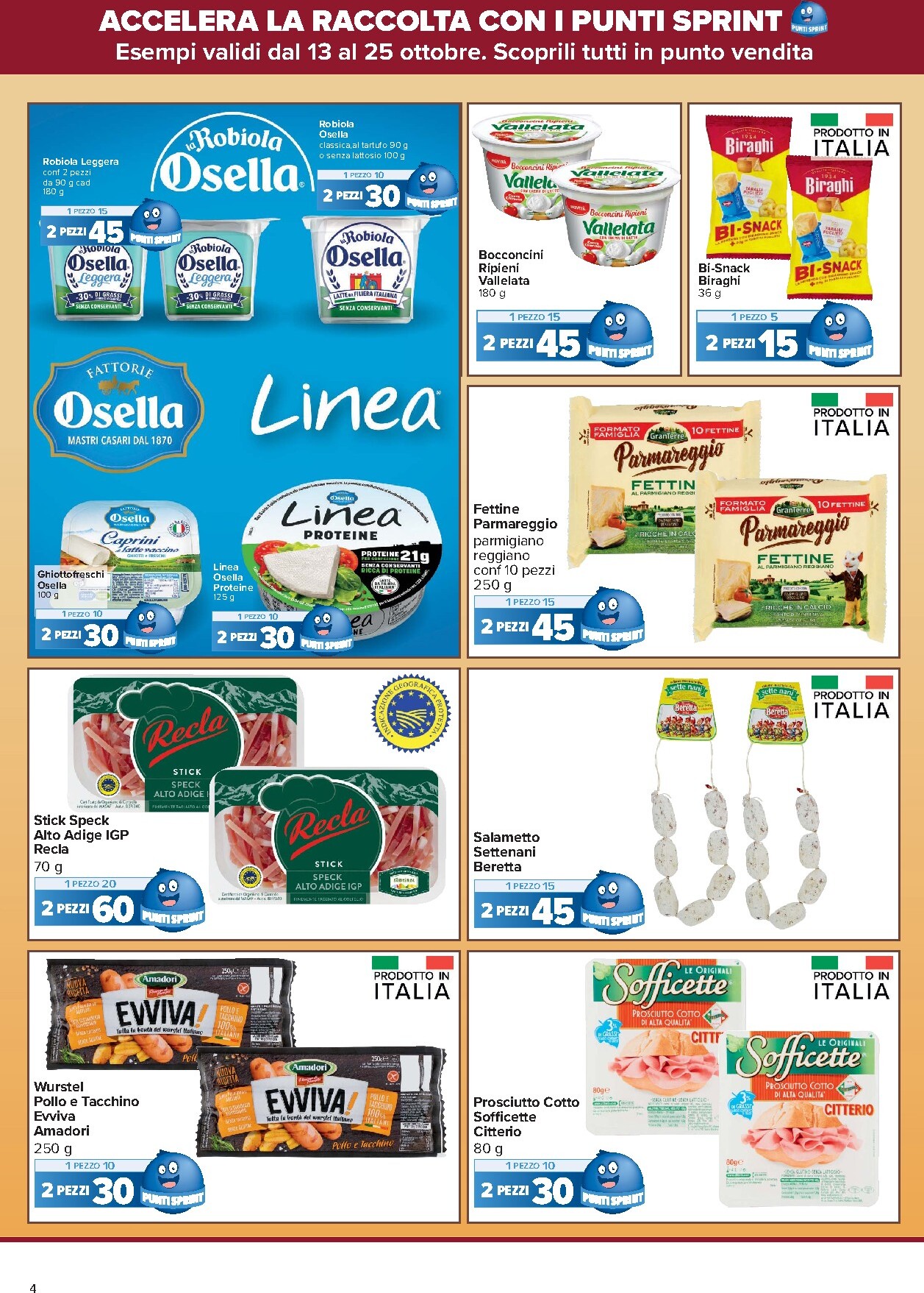 carrefour - Volantino attuale di Carrefour - Punti Sprint Payback valido dal martedì 13/10/2026 al domenica 25/10/2026 - page: 4