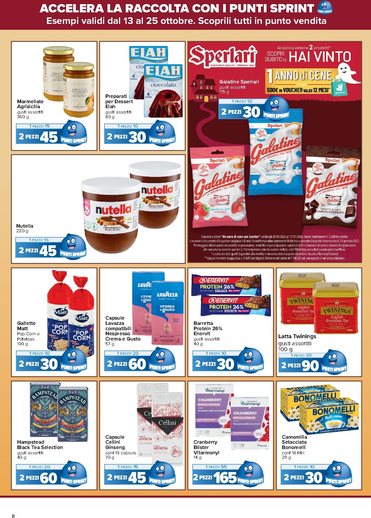 carrefour - Volantino attuale di Carrefour - Punti Sprint Payback valido dal martedì 13/10/2026 al domenica 25/10/2026 - page: 8