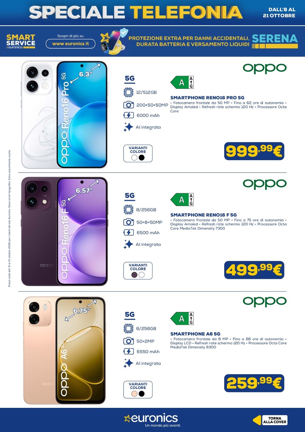 euronics - Volantino attuale di Euronics - Telefonia valido dal giovedì 08/10/2026 al mercoledì 21/10/2026 - page: 9