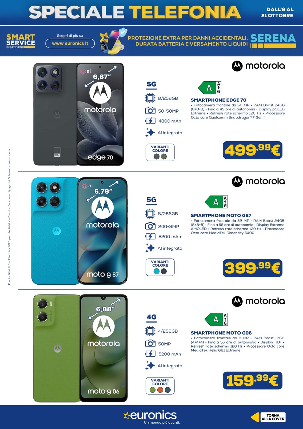 euronics - Volantino attuale di Euronics - Telefonia valido dal giovedì 08/10/2026 al mercoledì 21/10/2026 - page: 11