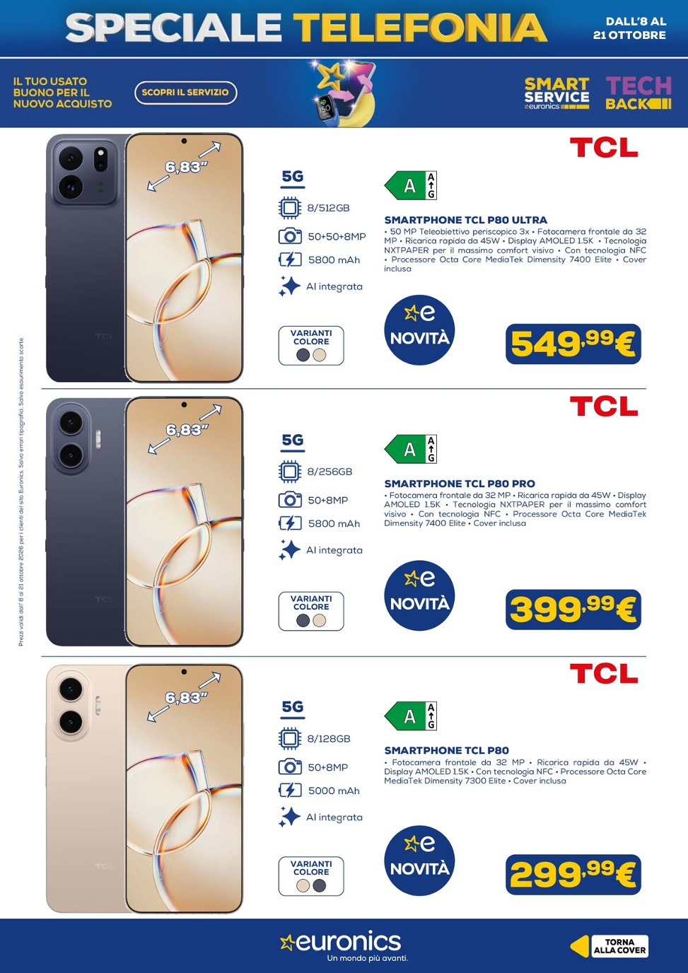 euronics - Volantino attuale di Euronics - Telefonia valido dal giovedì 08/10/2026 al mercoledì 21/10/2026 - page: 12