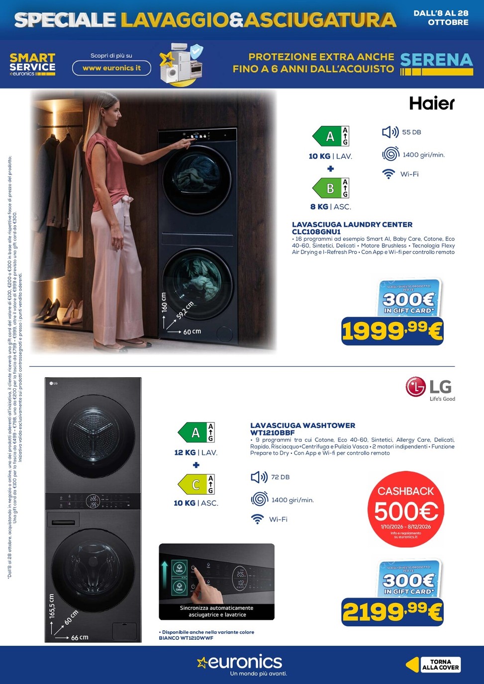 euronics - Volantino attuale di Euronics - Lavaggio & Asciugatura valido dal giovedì 08/10/2026 al mercoledì 28/10/2026 - page: 3