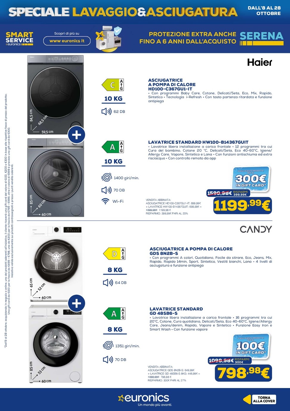 euronics - Volantino attuale di Euronics - Lavaggio & Asciugatura valido dal giovedì 08/10/2026 al mercoledì 28/10/2026 - page: 5