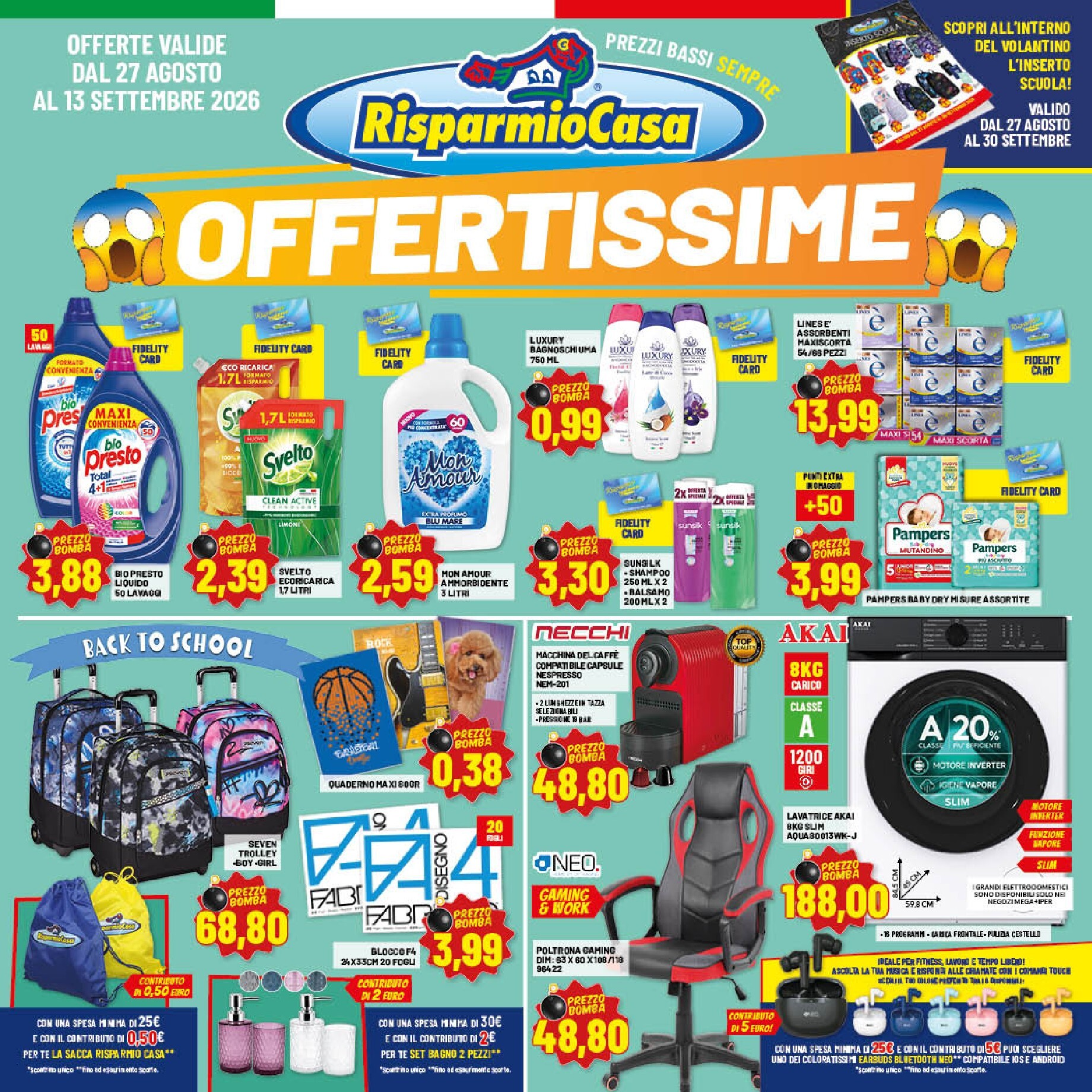 risparmio-casa - Volantino attuale di Risparmio Casa valido dal giovedì 27/08/2026 al domenica 13/09/2026