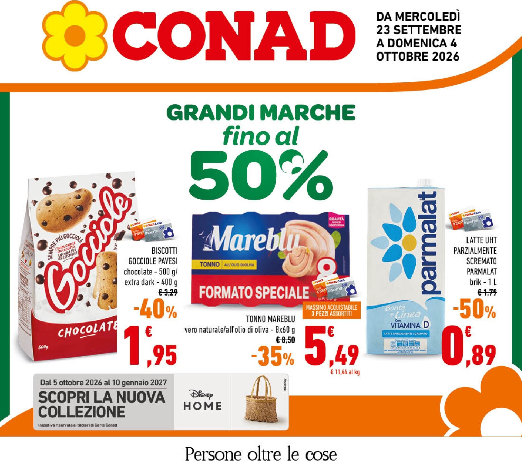 conad - Volantino futuro Conad valido dal mercoledì 23/09/2026 al domenica 04/10/2026