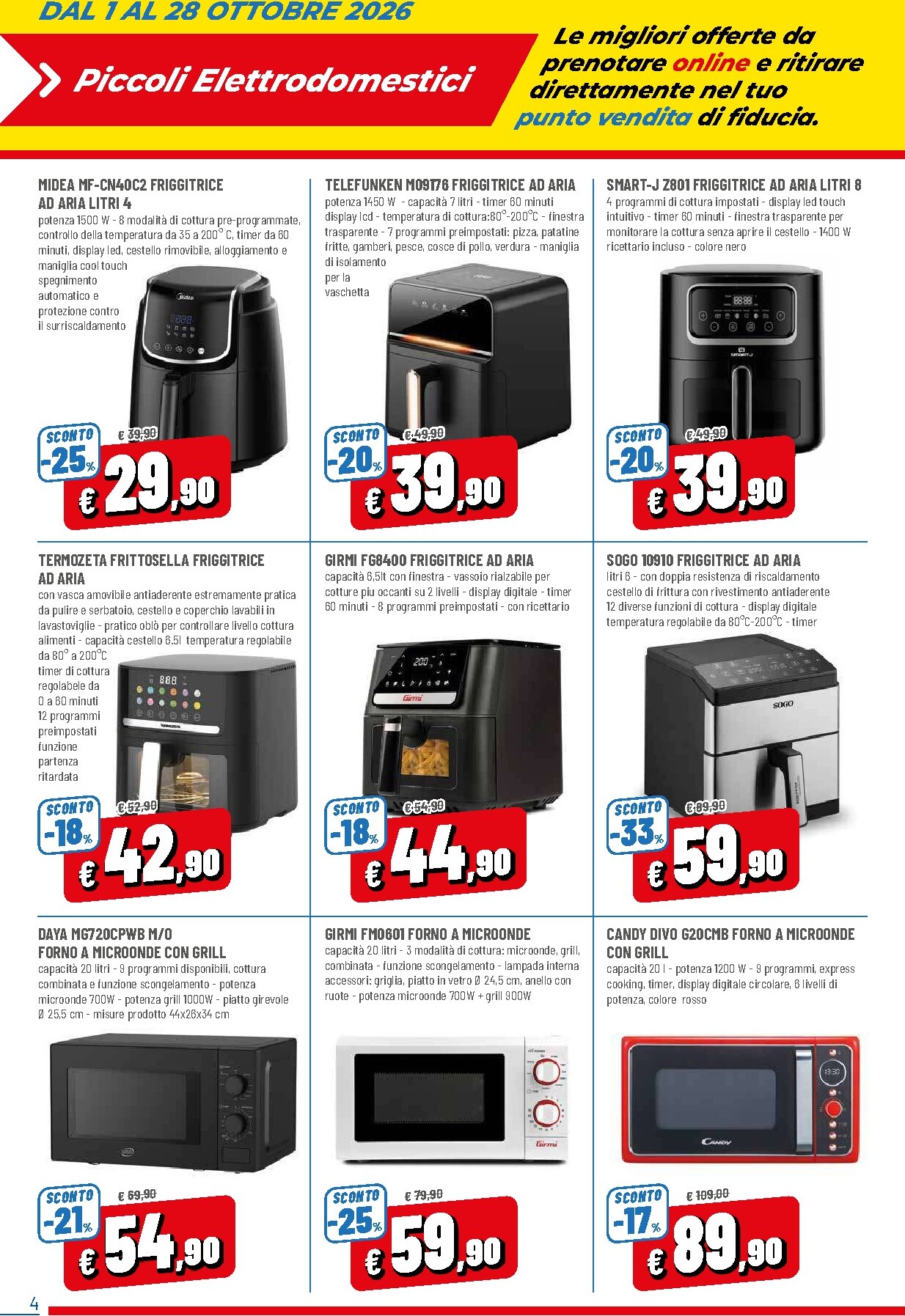 famila - Volantino attuale di Famila - Prenota & Risparmia Solo Online valido dal giovedì 01/10/2026 al mercoledì 28/10/2026 - page: 4