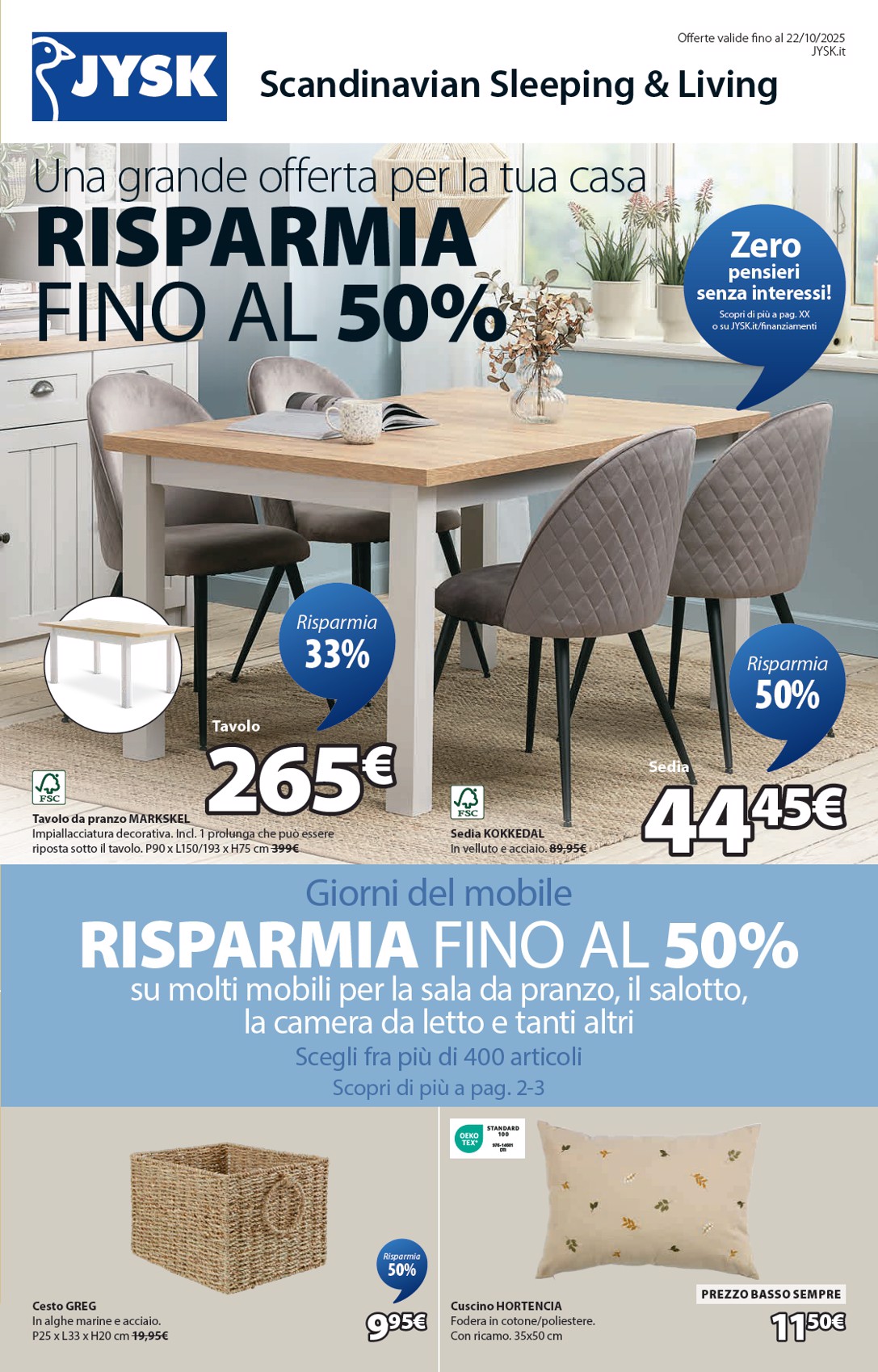 jysk - Volantino JYSK - Grandi offerte valido dal 02/10 al 22/10 - page: 2