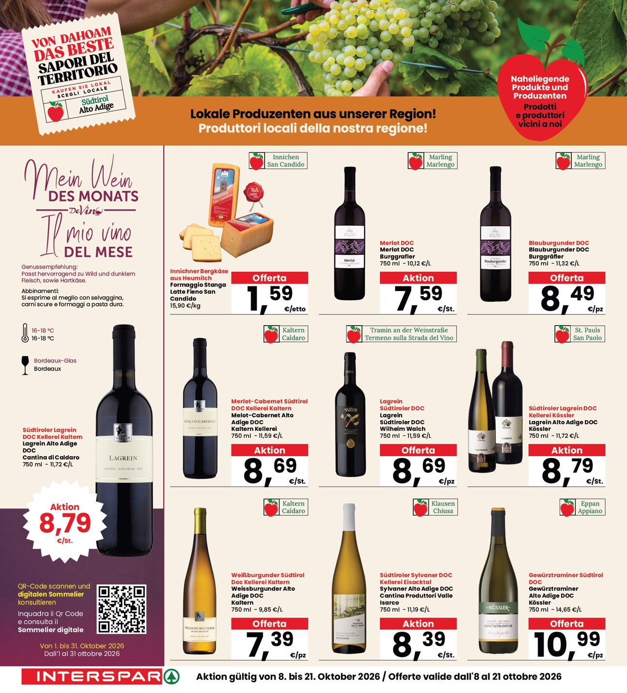 interspar - Volantino attuale di INTERSPAR valido dal giovedì 08/10/2026 al mercoledì 21/10/2026 - page: 8
