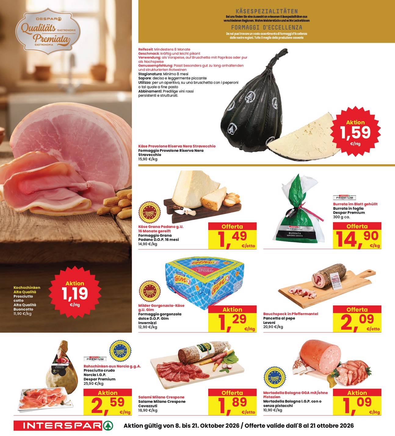 interspar - Volantino attuale di INTERSPAR valido dal giovedì 08/10/2026 al mercoledì 21/10/2026 - page: 10