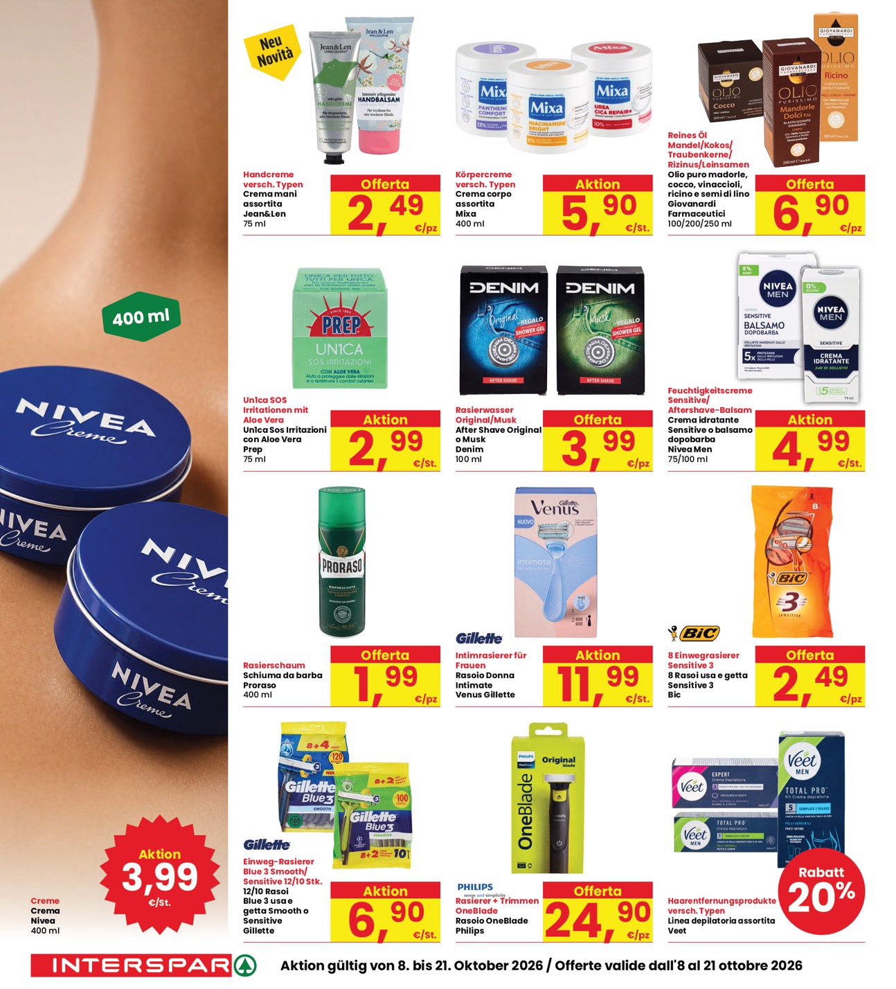 interspar - Volantino attuale di INTERSPAR valido dal giovedì 08/10/2026 al mercoledì 21/10/2026 - page: 34