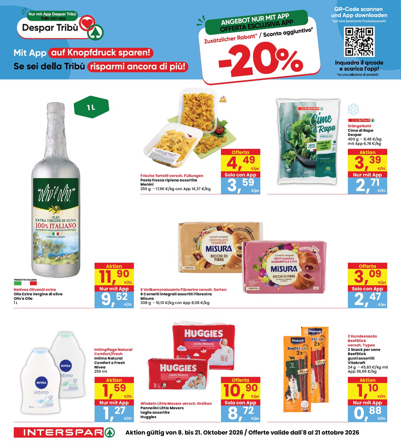 interspar - Volantino attuale di INTERSPAR valido dal giovedì 08/10/2026 al mercoledì 21/10/2026 - page: 26